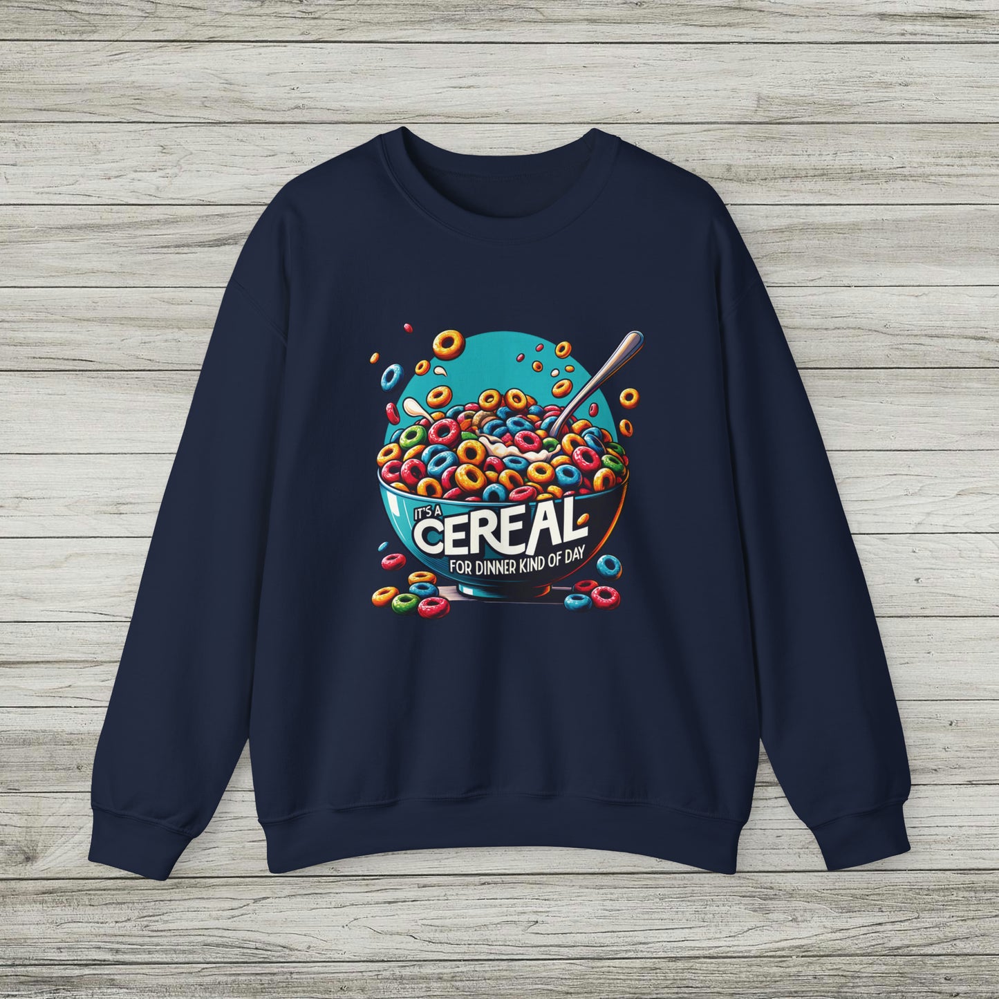 Cereal for Dinner Sweatshirt, Girl Dinner Crewneck, Funny Bad Day Shirt