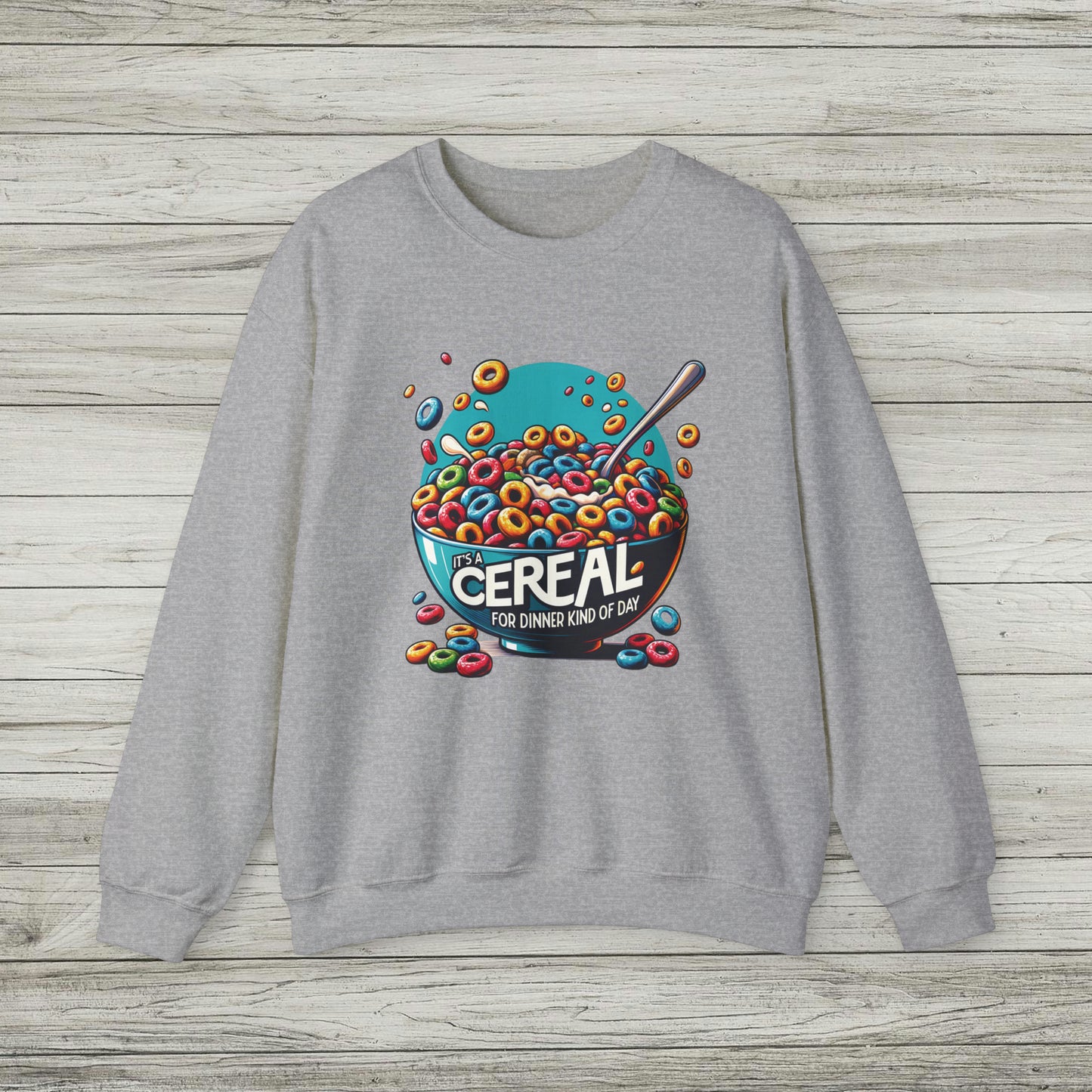 Cereal for Dinner Sweatshirt, Girl Dinner Crewneck, Funny Bad Day Shirt