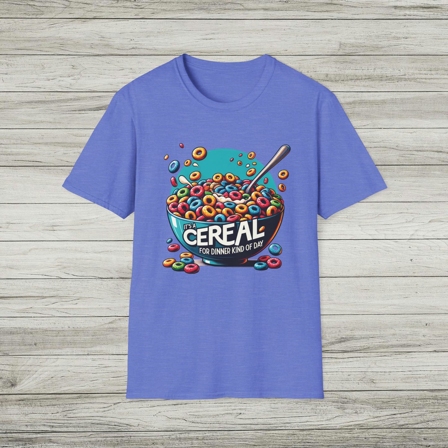 Cereal for Dinner Softstyle T-Shirt, Girl Dinner TShirt, Funny Bad Day Tee
