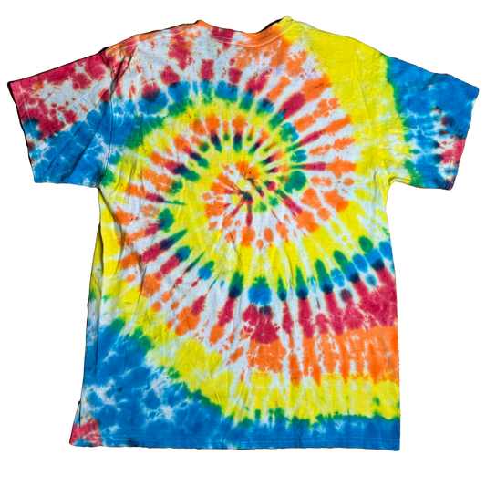 Tie Dye T-Shirt - Rainbow Spiral LARGE