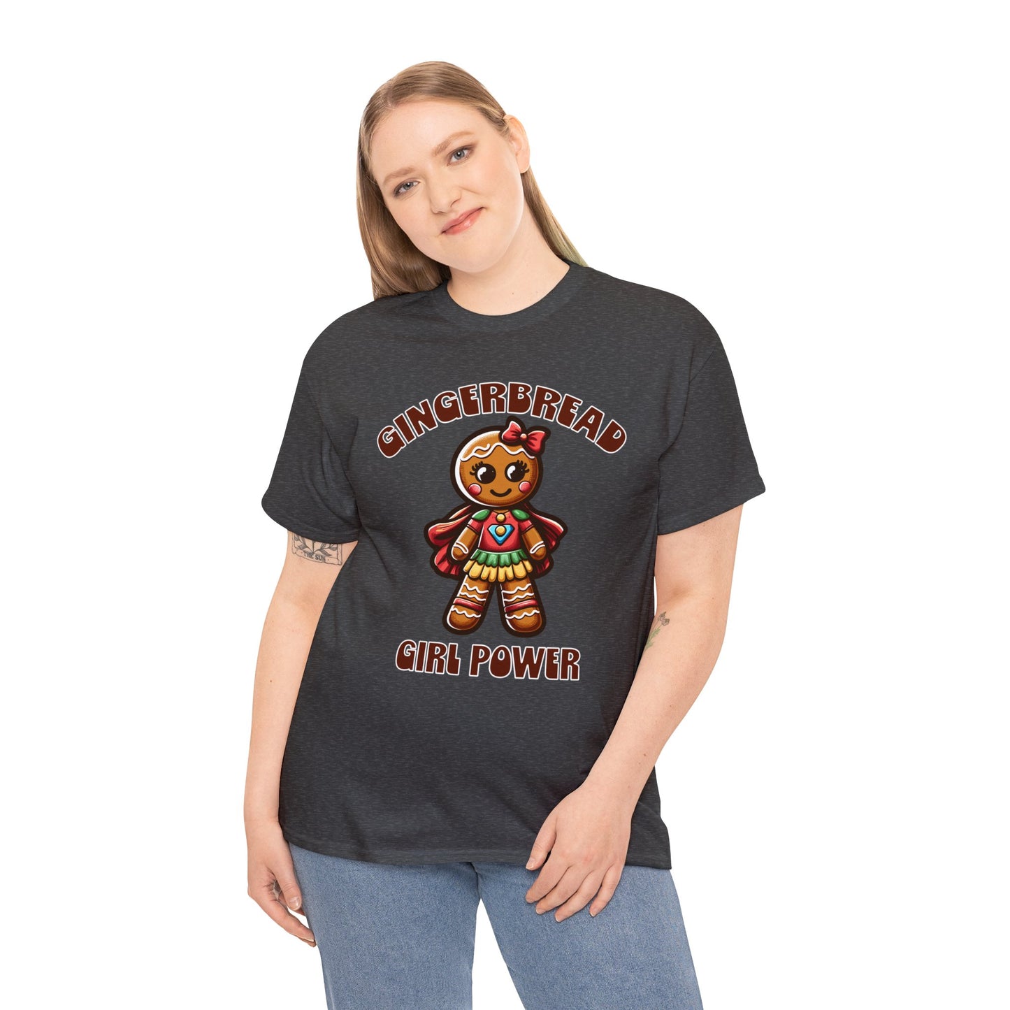 Gingerbread Girl Power Cotton T-Shirt