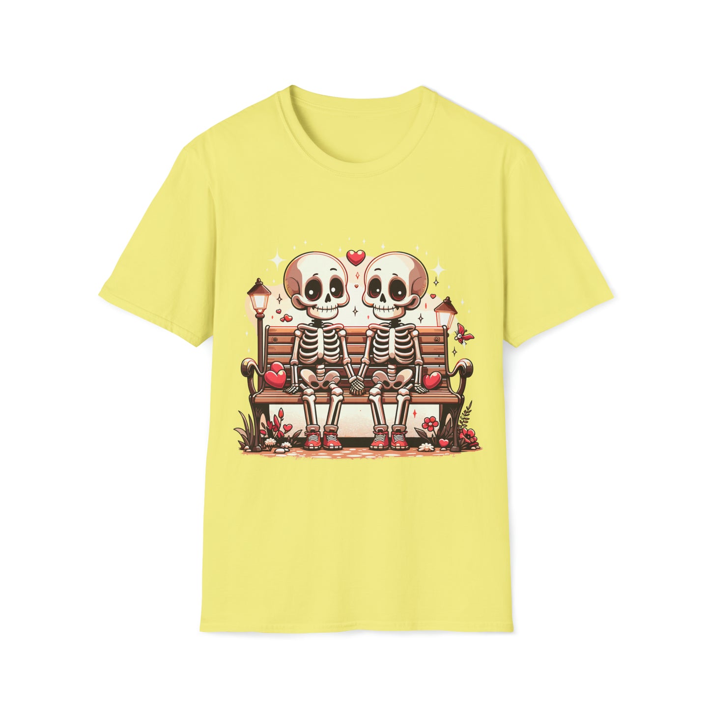 Skeletons in Love Softstyle T-Shirt