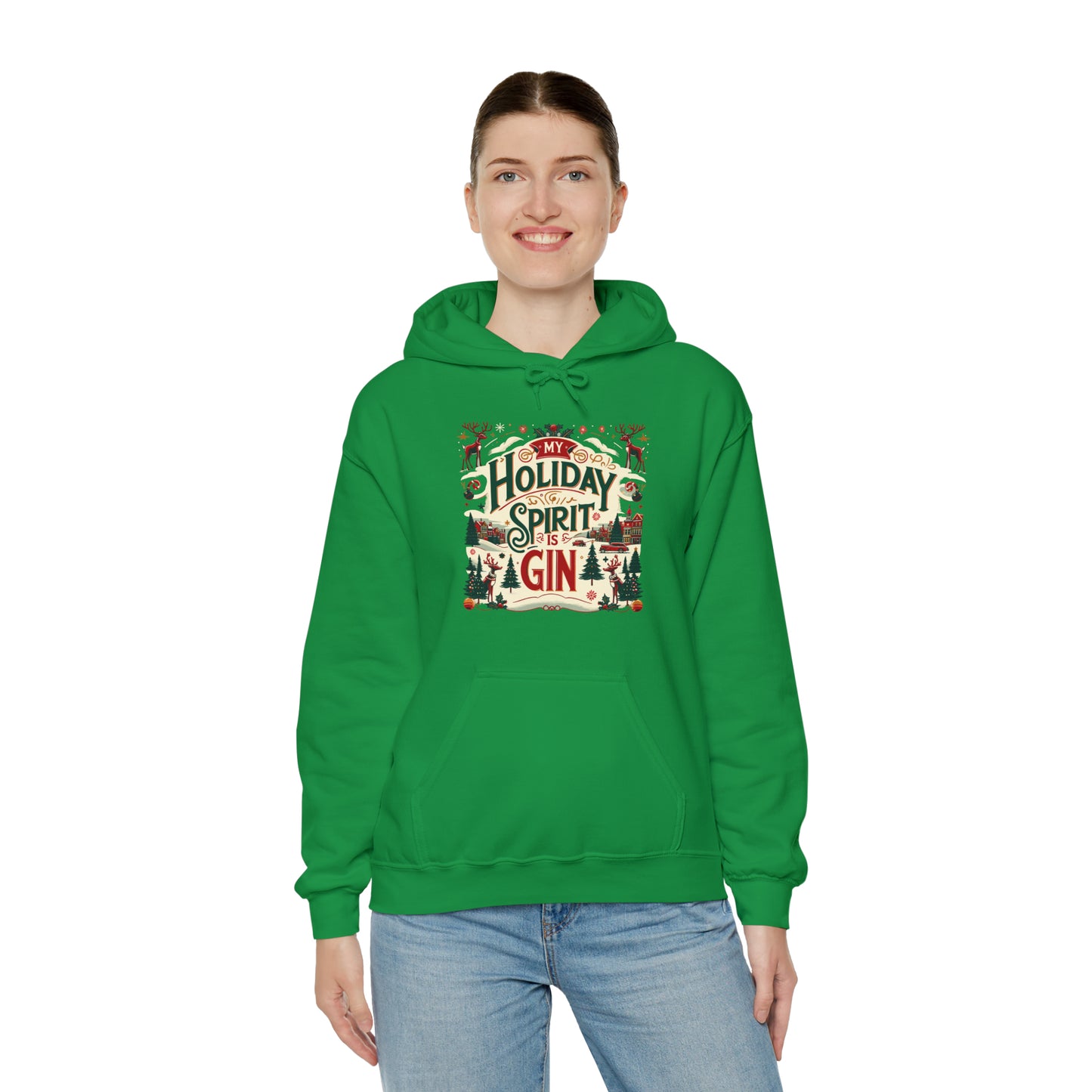 My Holiday Spirit is Gin Hooded Sweatshirt