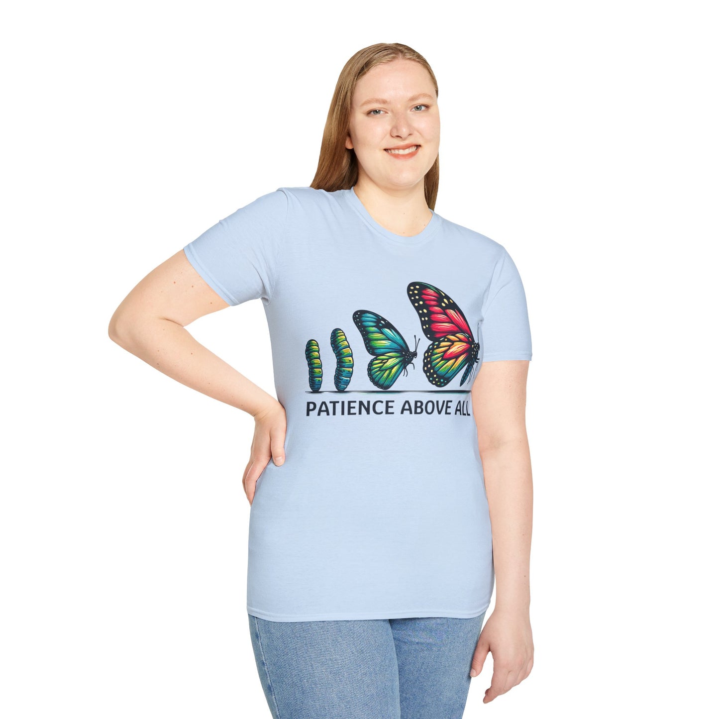 Patience Above All Butterfly Softstyle T-Shirt