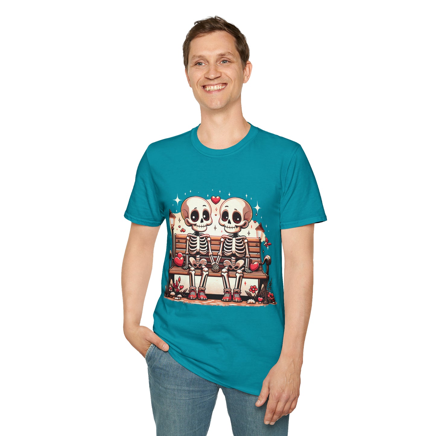 Skeletons in Love Softstyle T-Shirt