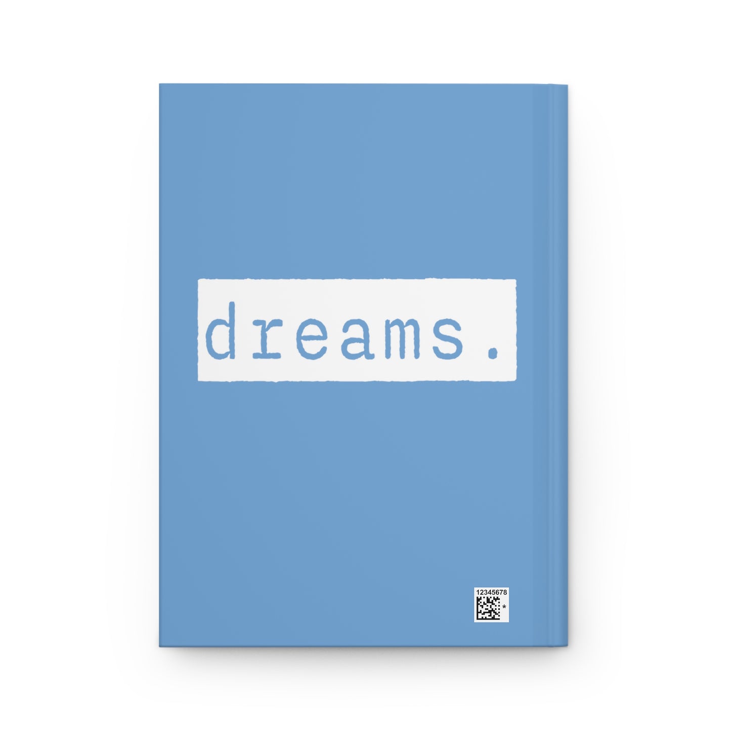 Dreams Blue Matte Hardcover Journal | Blank Book | Lined Notebook Diary Dream Log