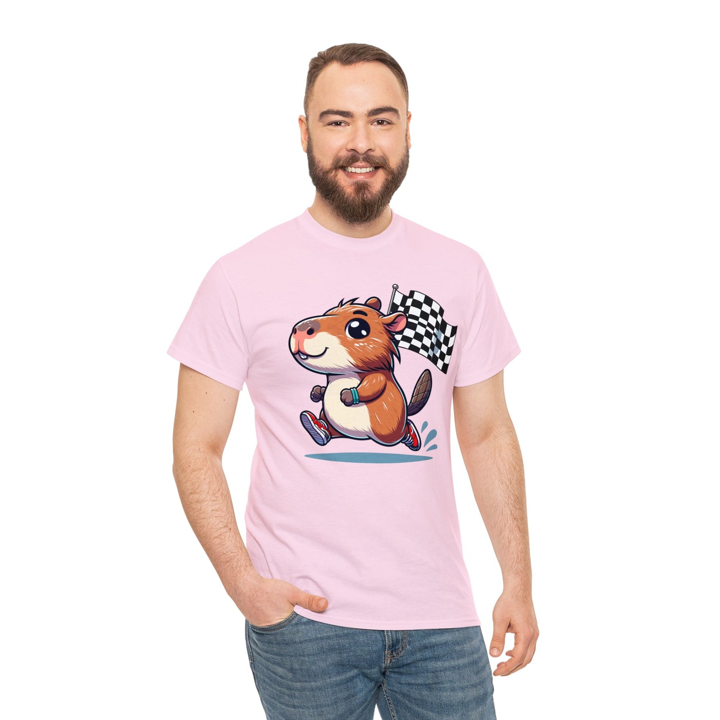 Capybara Never Did Come in Last Heavy Cotton Tee