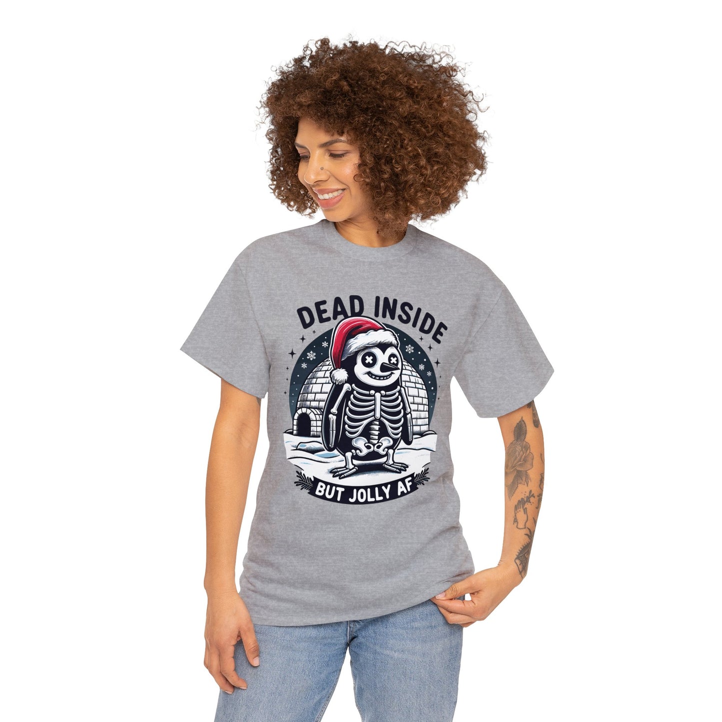 Jolly AF Penguin Unisex Heavy Cotton Tee