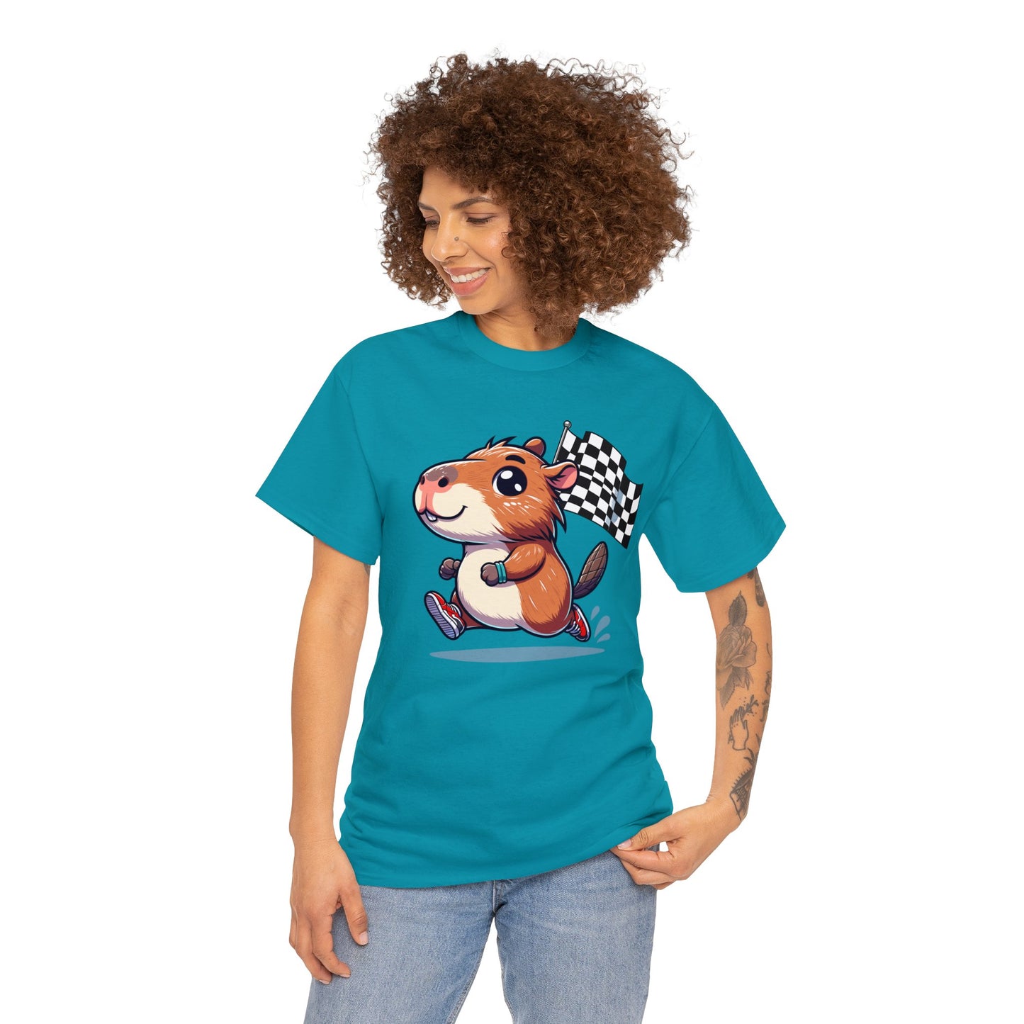 Capybara Never Did Come in Last Heavy Cotton Tee