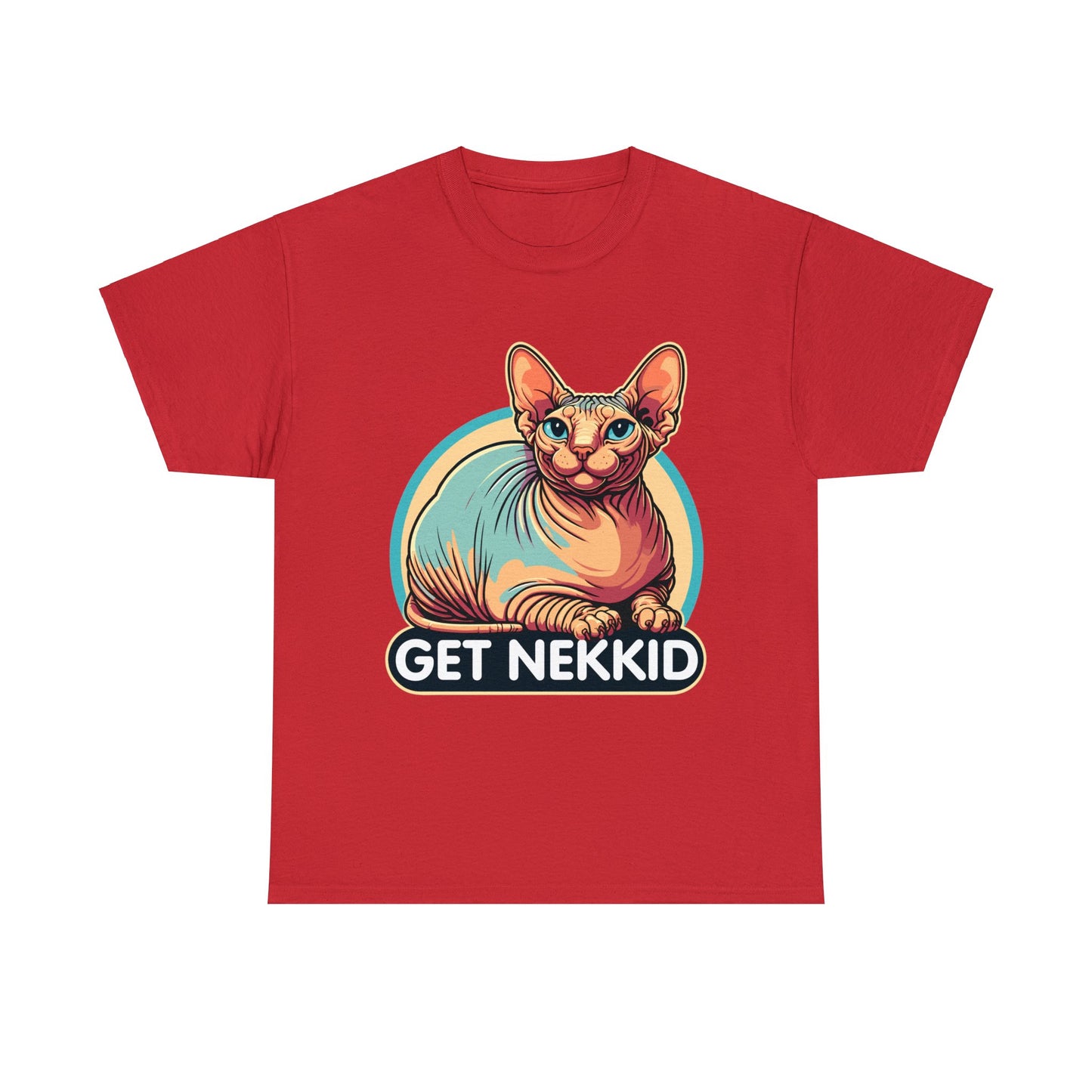 Get Nekkid Sphynx Heavy Cotton Tee