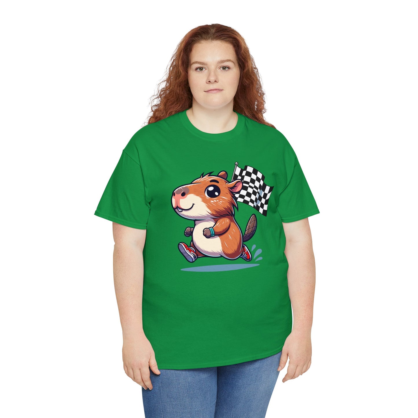 Capybara Never Did Come in Last Heavy Cotton Tee