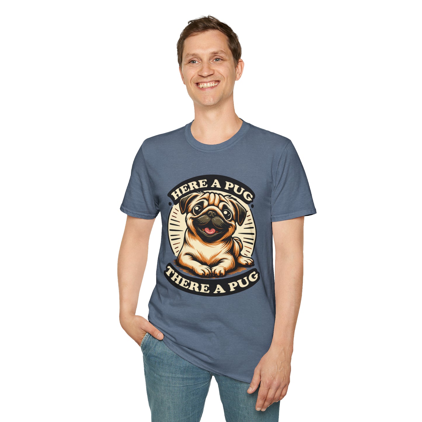 Here a Pug Softstyle T-Shirt