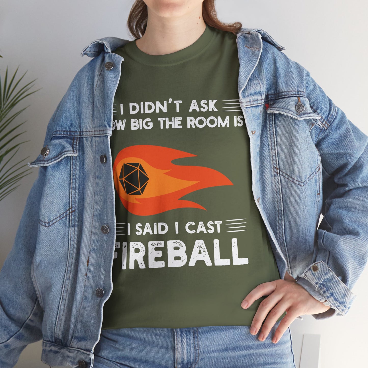 I Cast Fireball T-Shirt, RPG Gamer TShirt