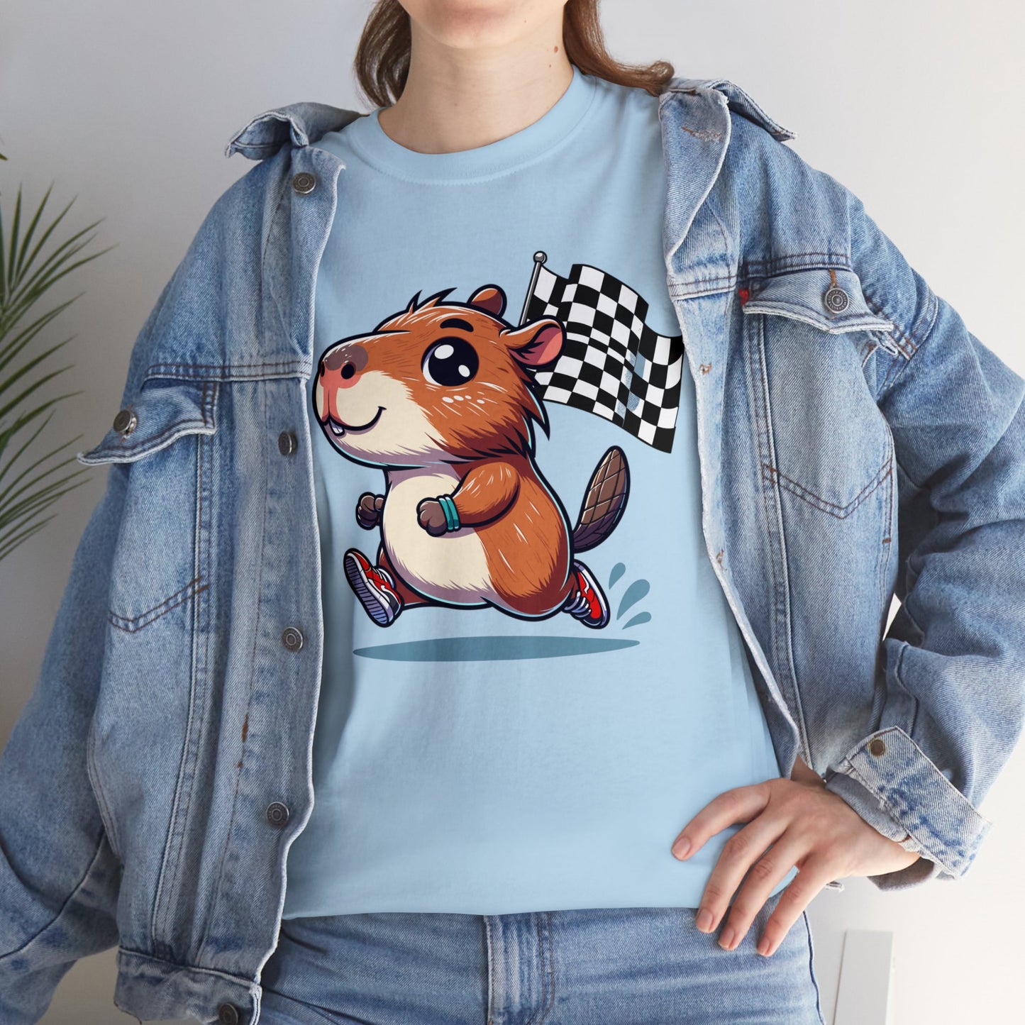 Capybara Never Did Come in Last Heavy Cotton Tee