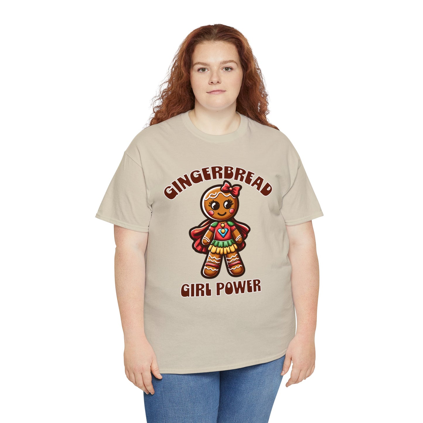 Gingerbread Girl Power Cotton T-Shirt