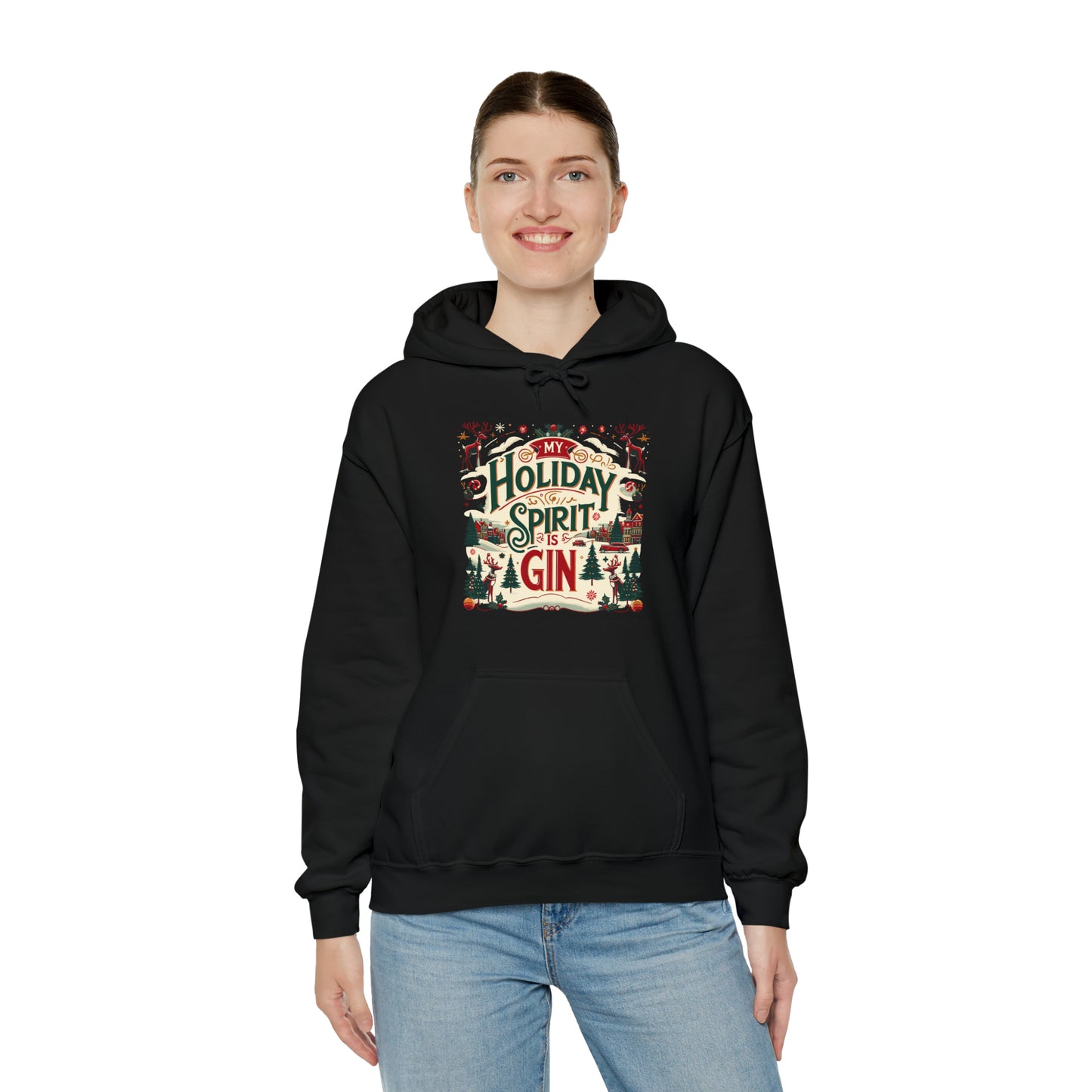 My Holiday Spirit is Gin Hooded Sweatshirt