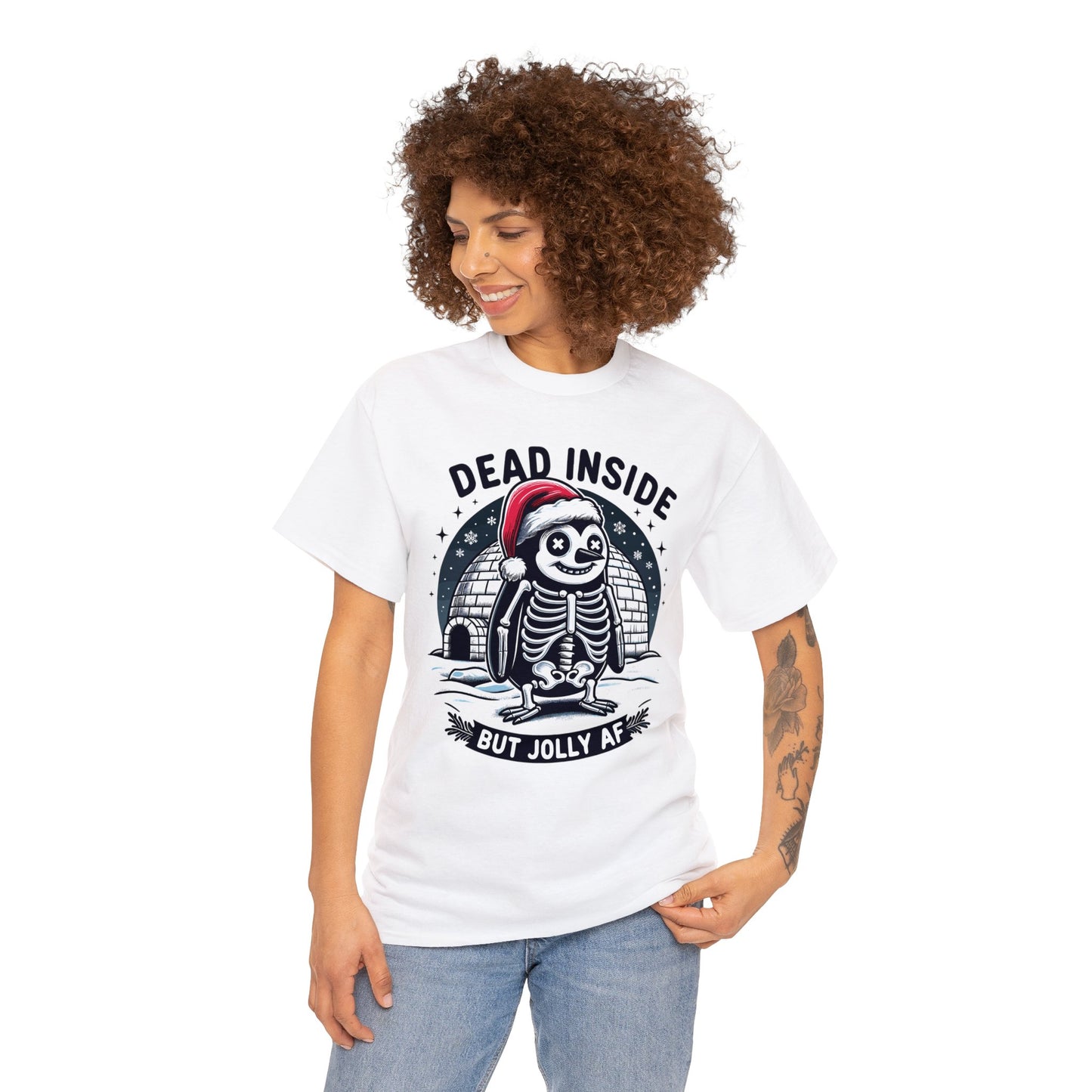 Jolly AF Penguin Unisex Heavy Cotton Tee