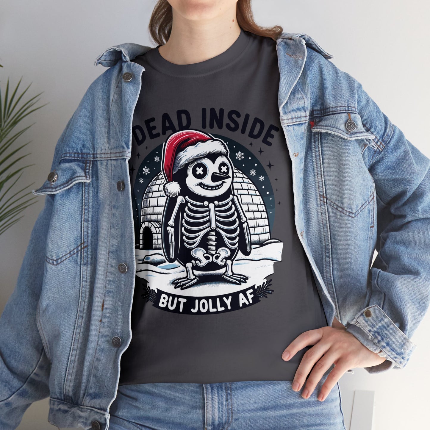 Jolly AF Penguin Unisex Heavy Cotton Tee