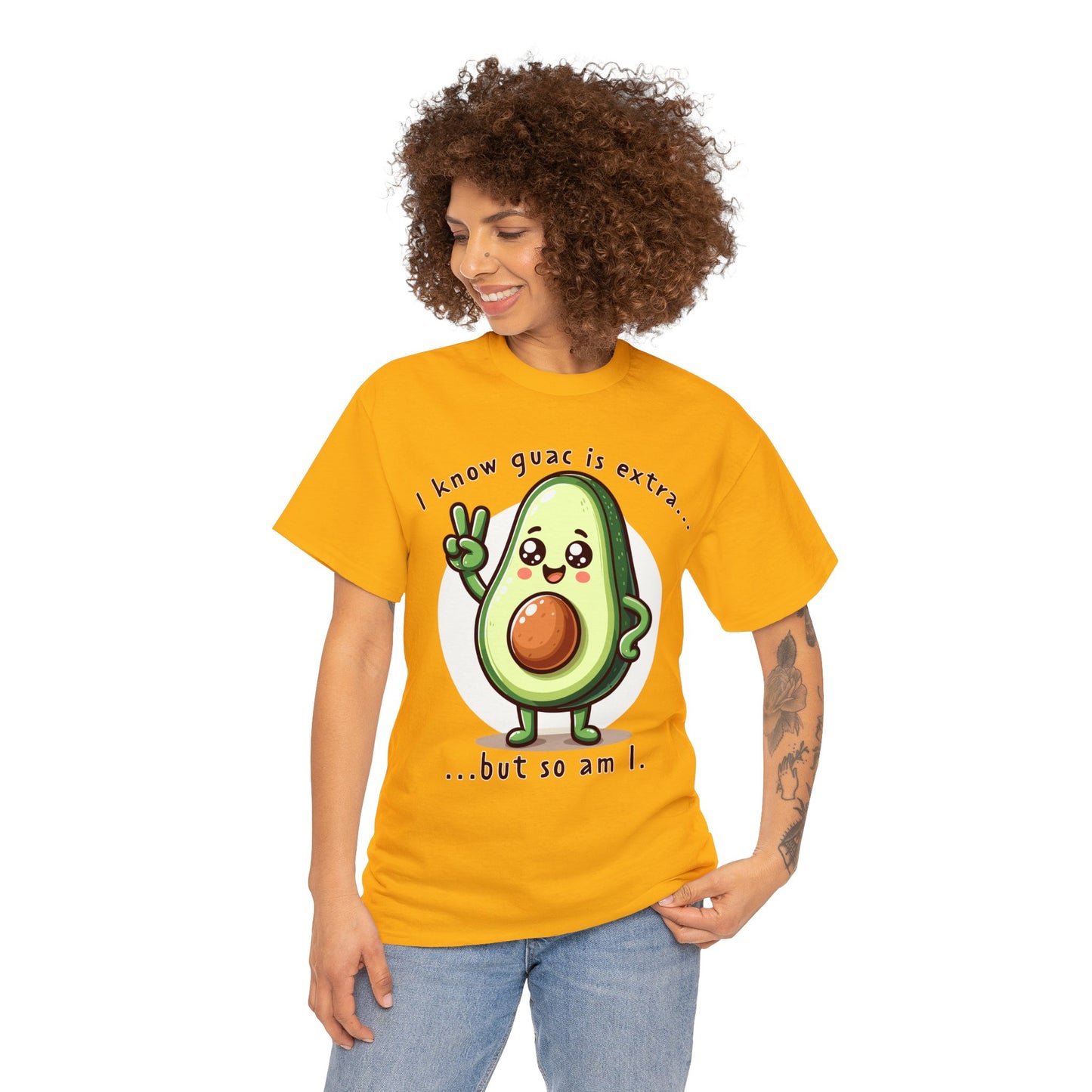 Guac Is Extra Unisex Heavy Cotton Tee