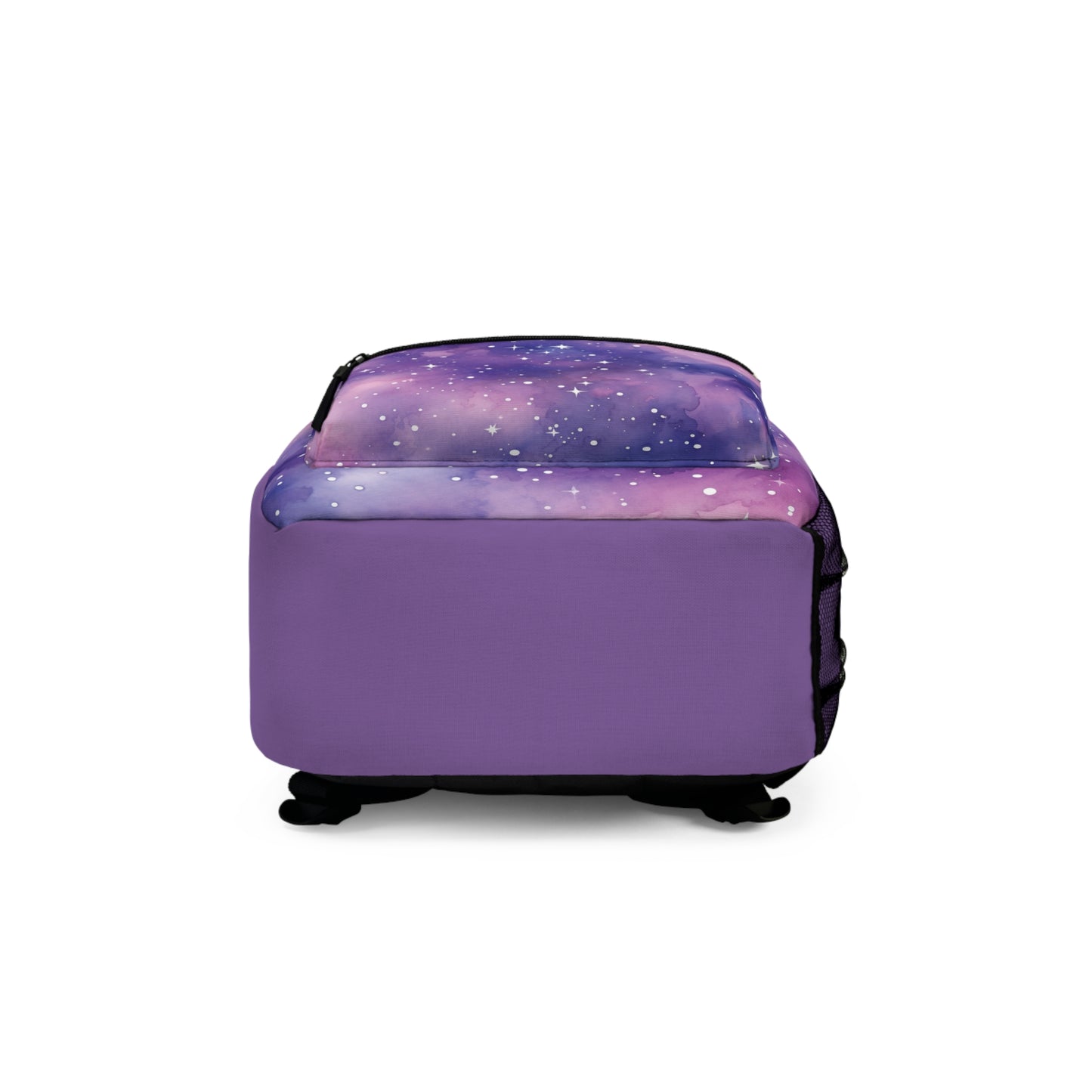 Pink Purple Watercolor Galaxy Backpack, Stars and Night Sky, Outer Space Back to School Bag