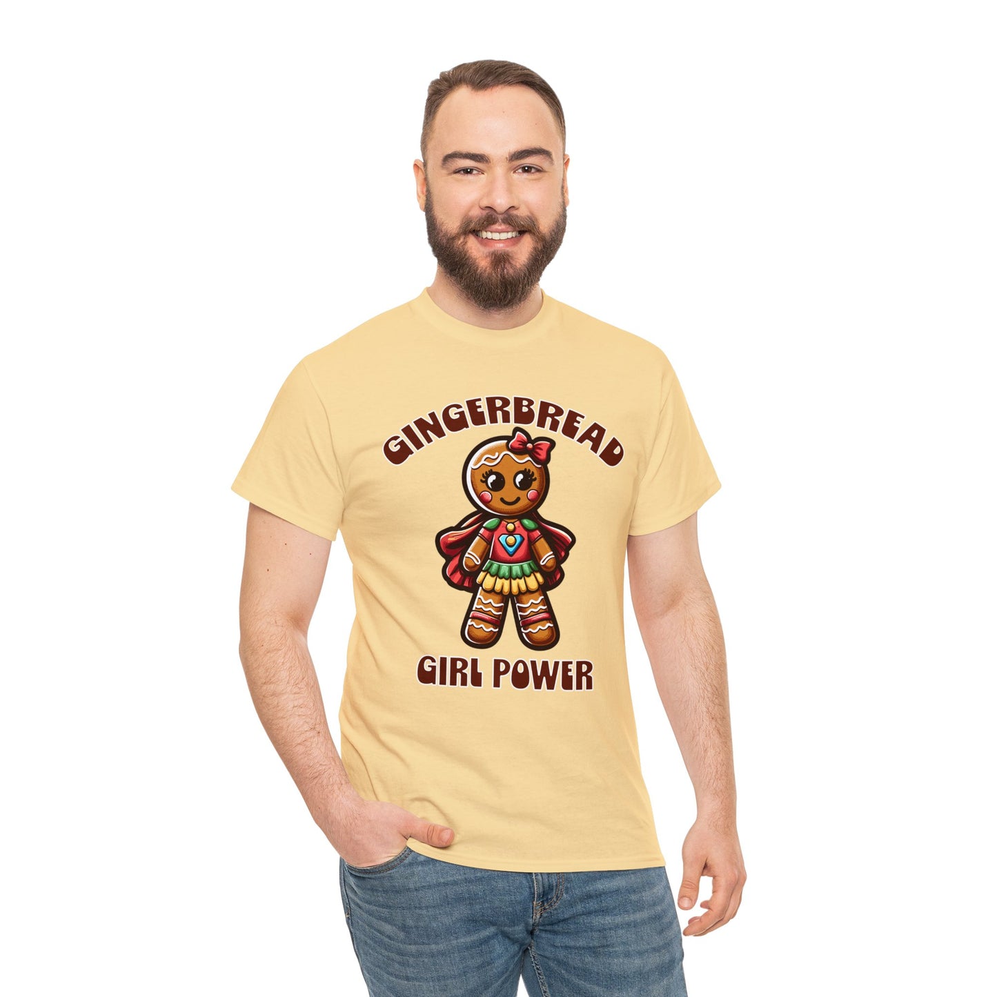 Gingerbread Girl Power Cotton T-Shirt