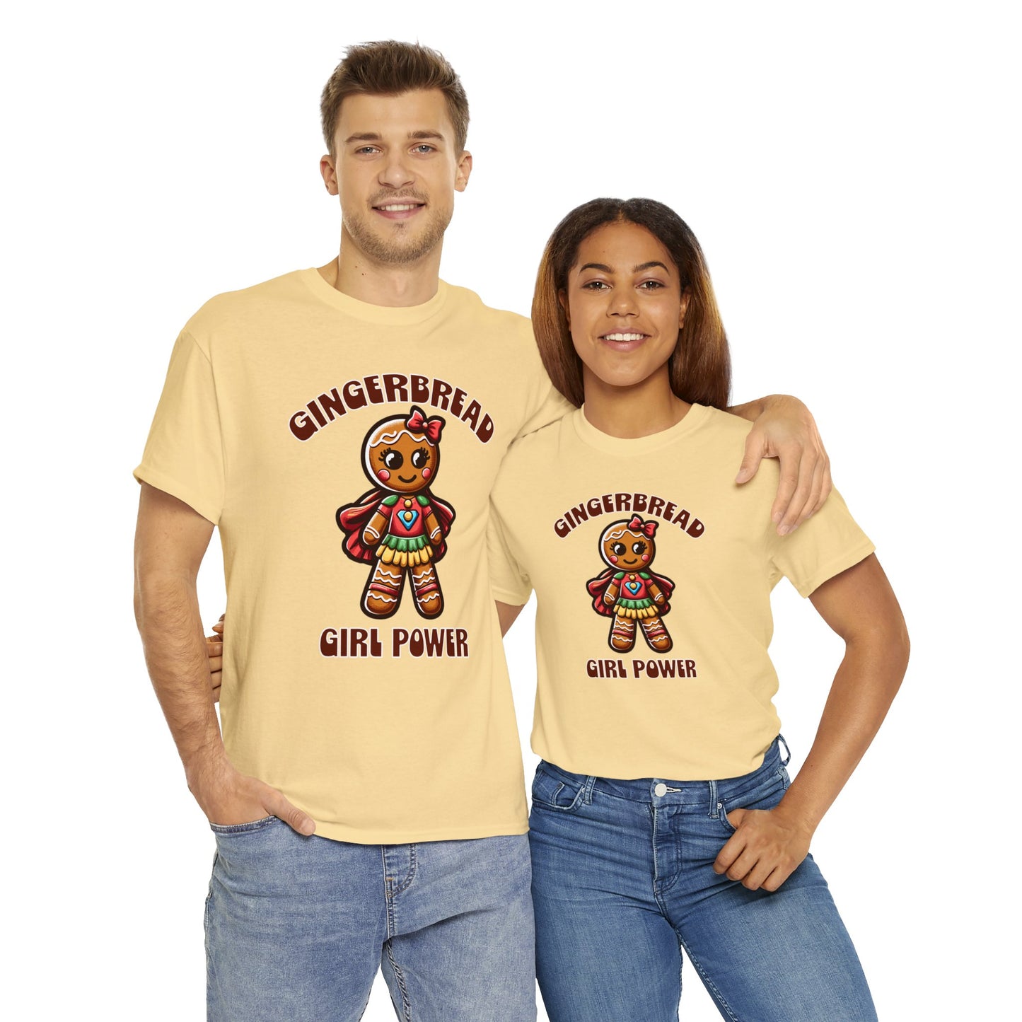 Gingerbread Girl Power Cotton T-Shirt