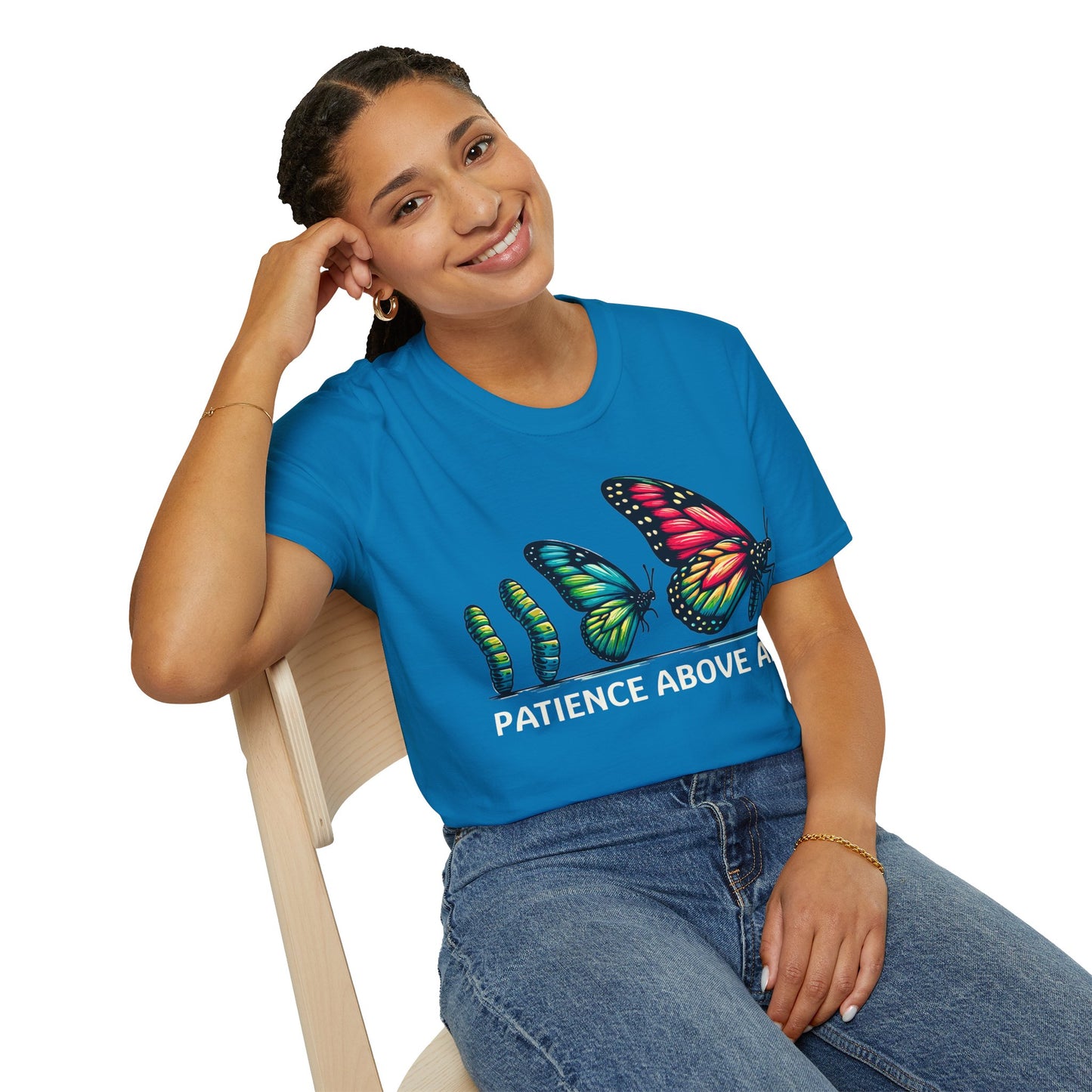 Patience Above All Butterfly Softstyle T-Shirt