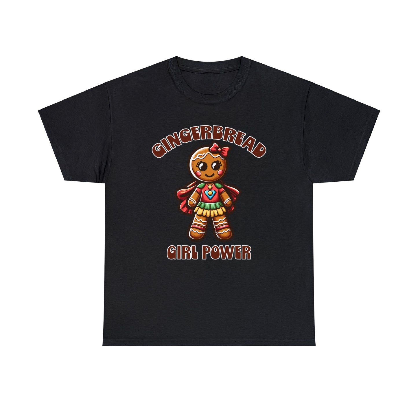 Gingerbread Girl Power Cotton T-Shirt