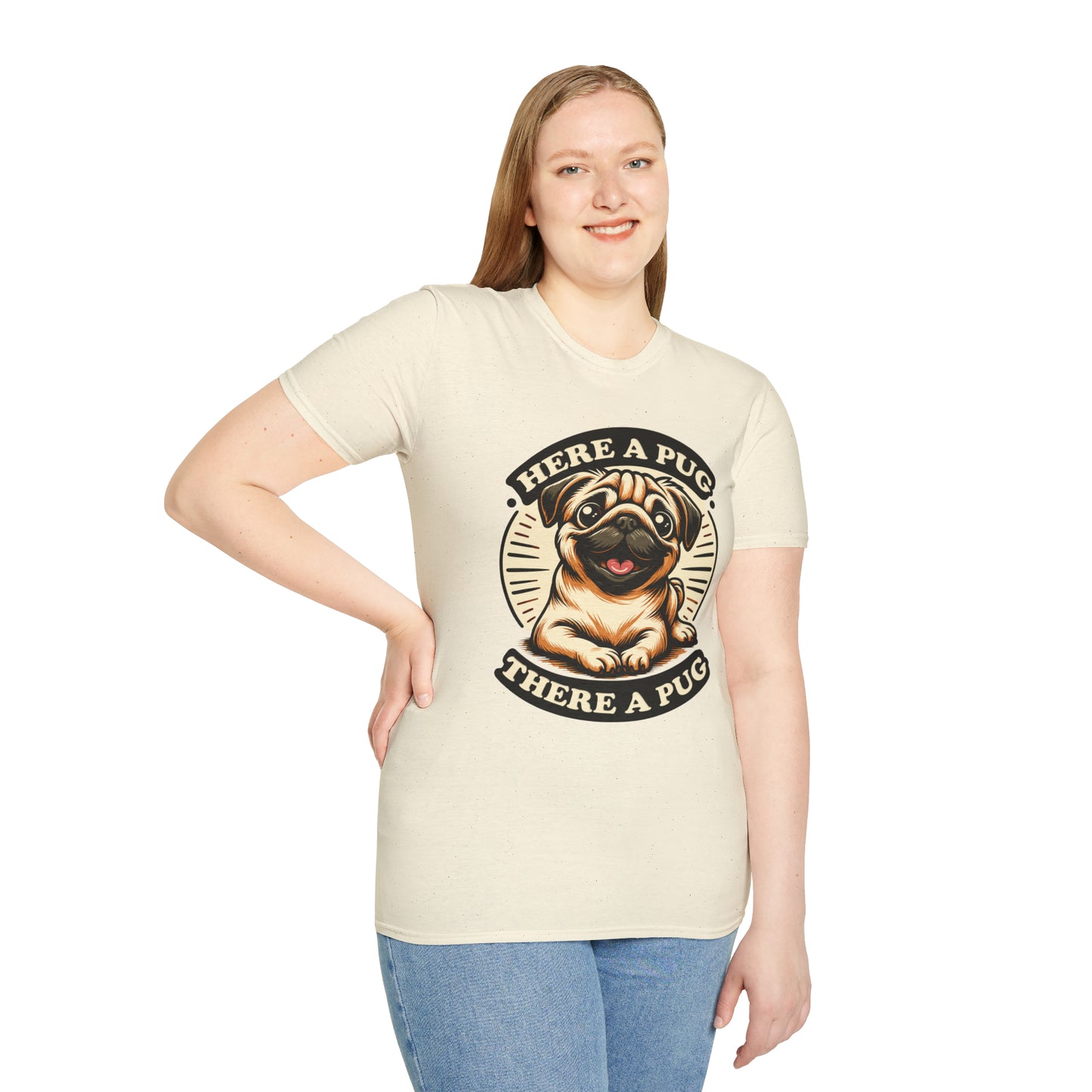 Here a Pug Softstyle T-Shirt