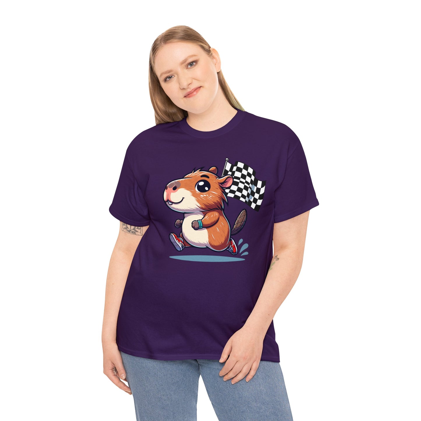 Capybara Never Did Come in Last Heavy Cotton Tee