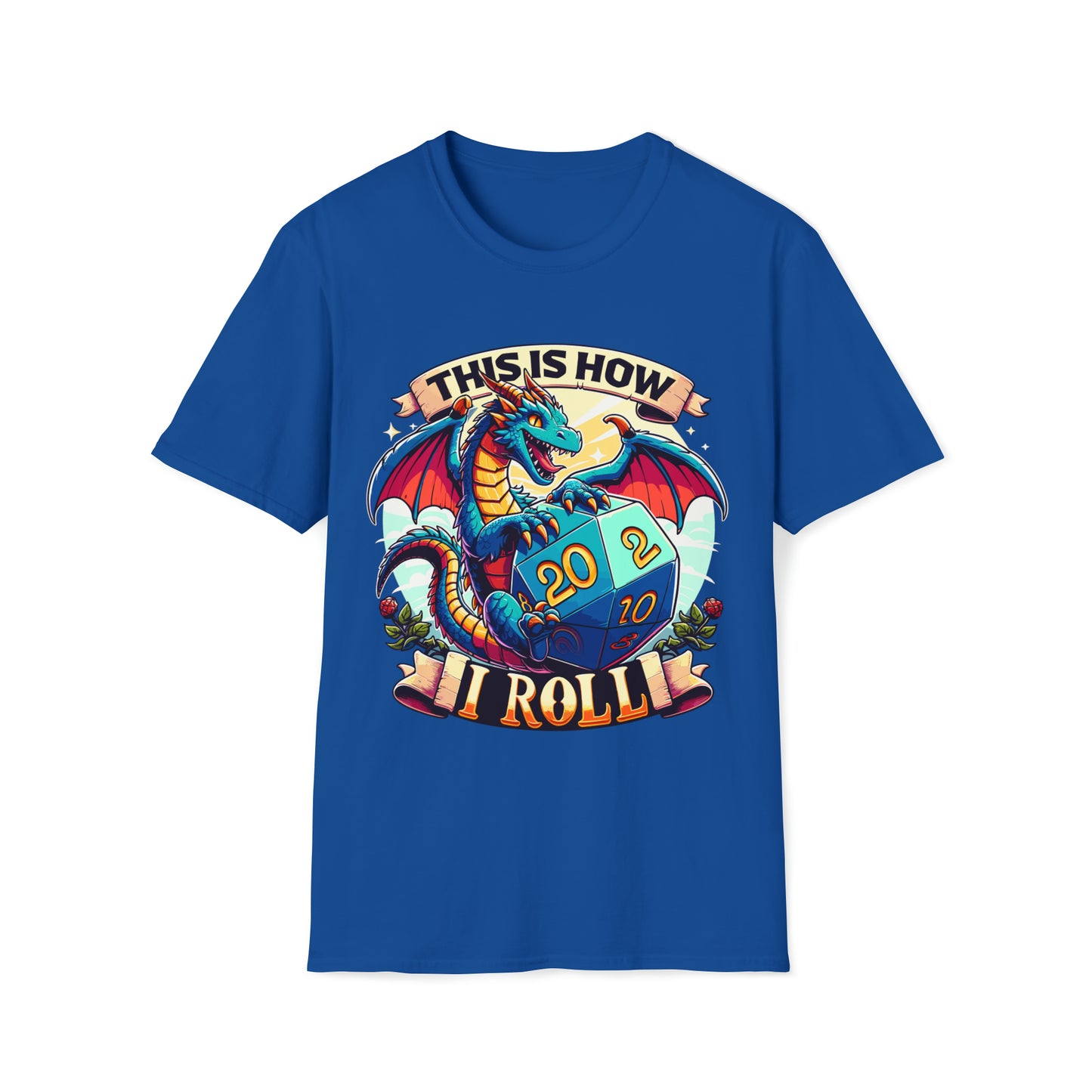 How I Roll Dragon Softstyle T-Shirt