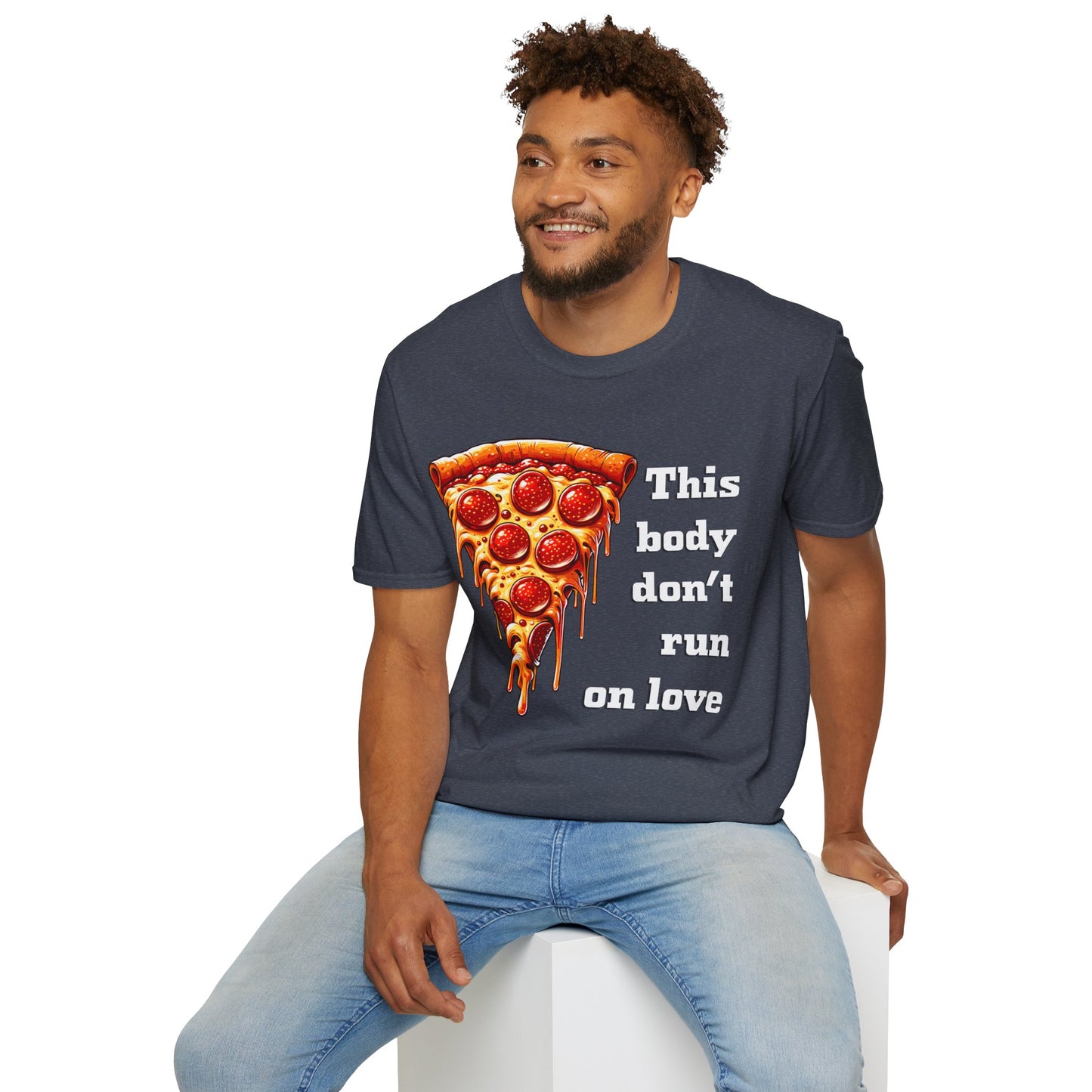 This Body Don't Run on Love Pizza Softstyle T-Shirt