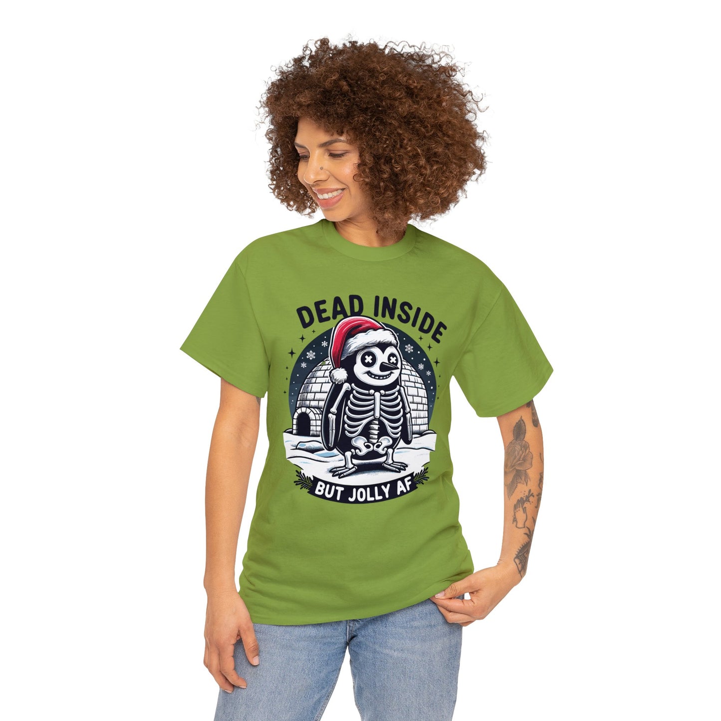 Jolly AF Penguin Unisex Heavy Cotton Tee