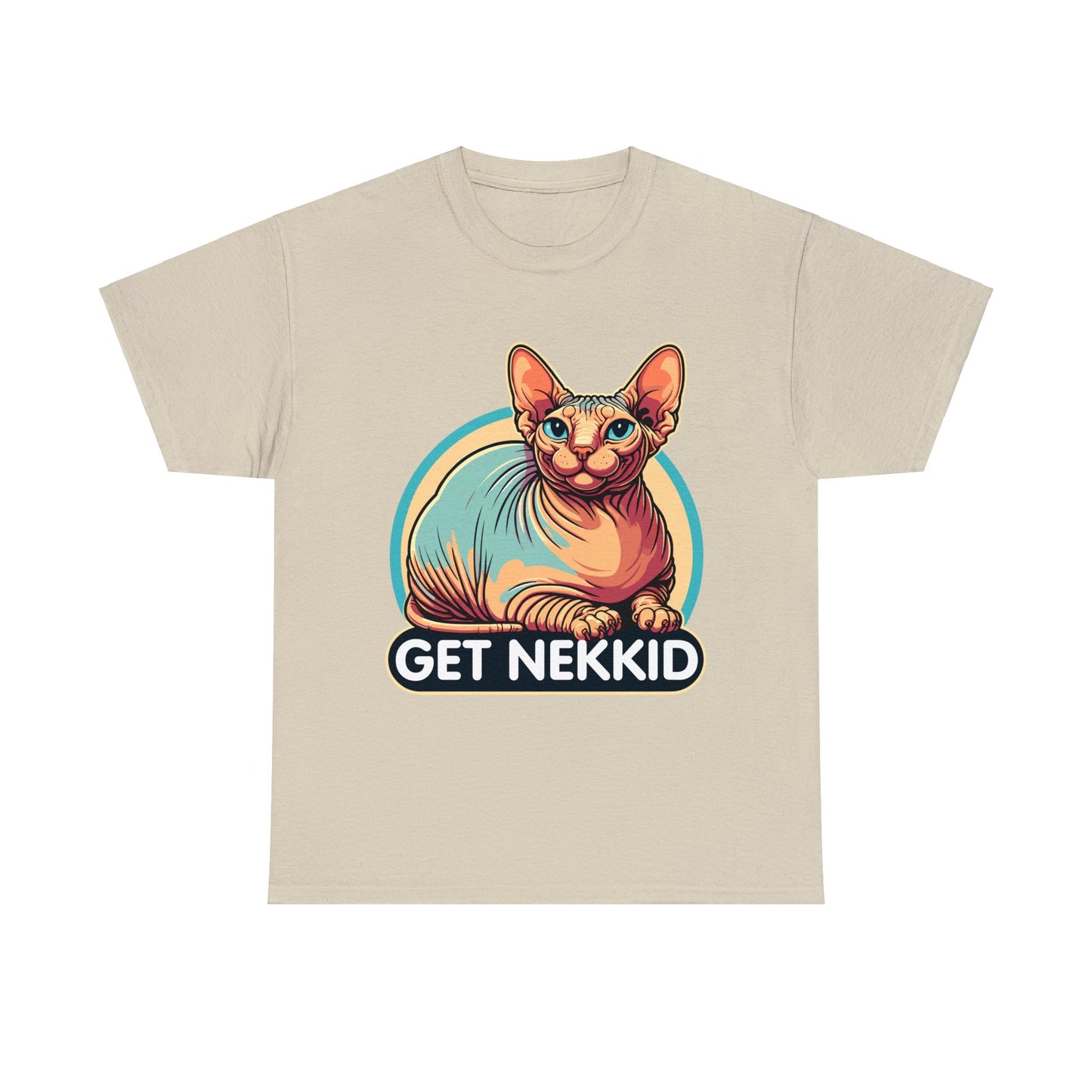 Get Nekkid Sphynx Heavy Cotton Tee