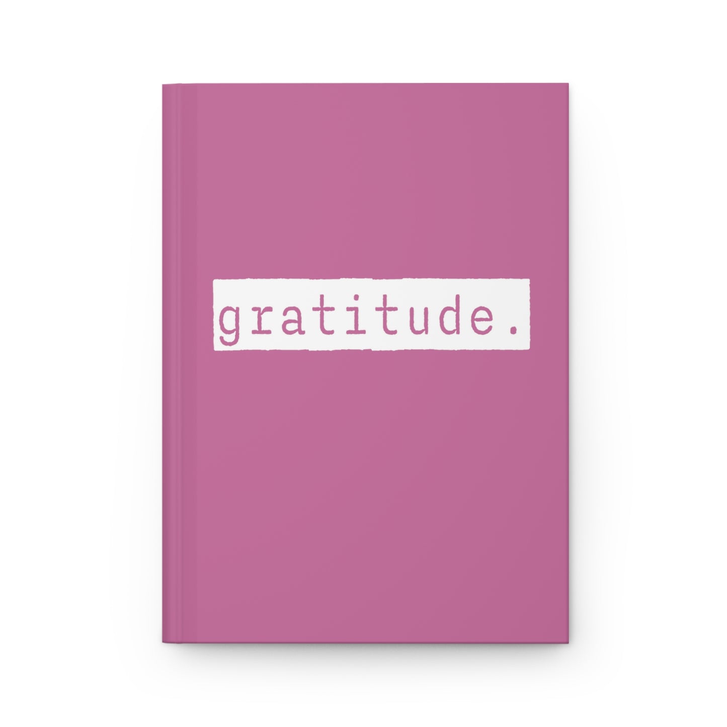 Gratitude Pink Matte Hardcover Journal | Thankful Blank Book | Lined Notebook Diary Dream Log