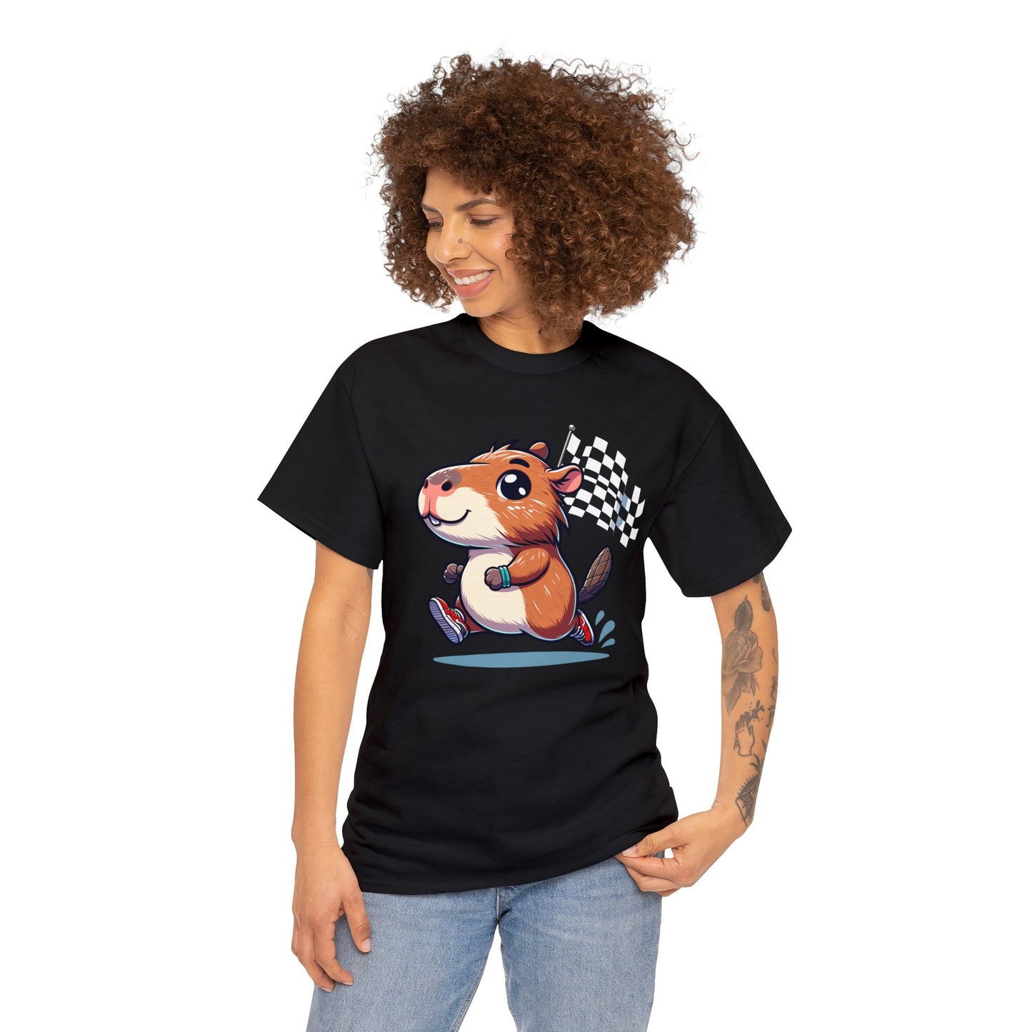 Capybara Never Did Come in Last Heavy Cotton Tee