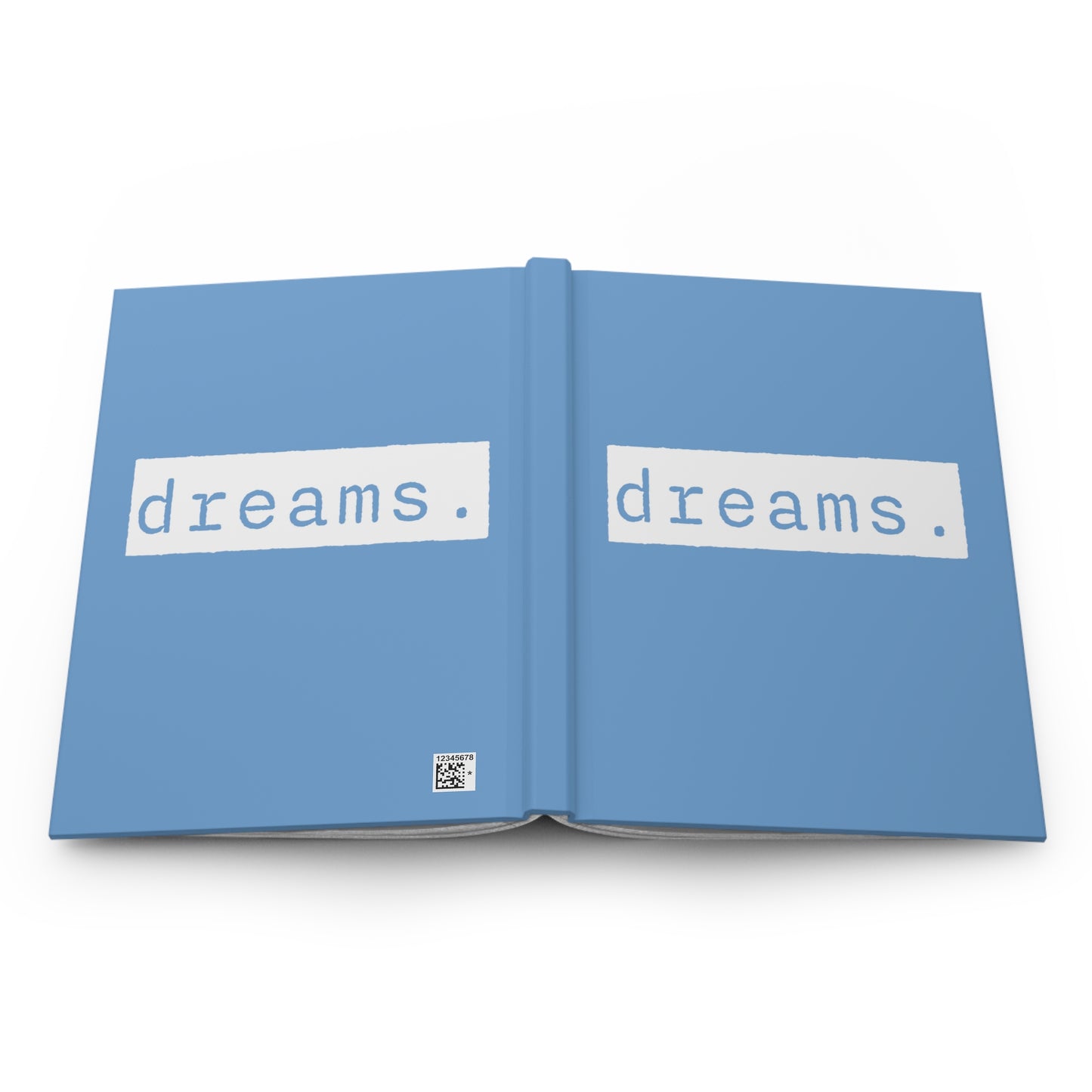 Dreams Blue Matte Hardcover Journal | Blank Book | Lined Notebook Diary Dream Log