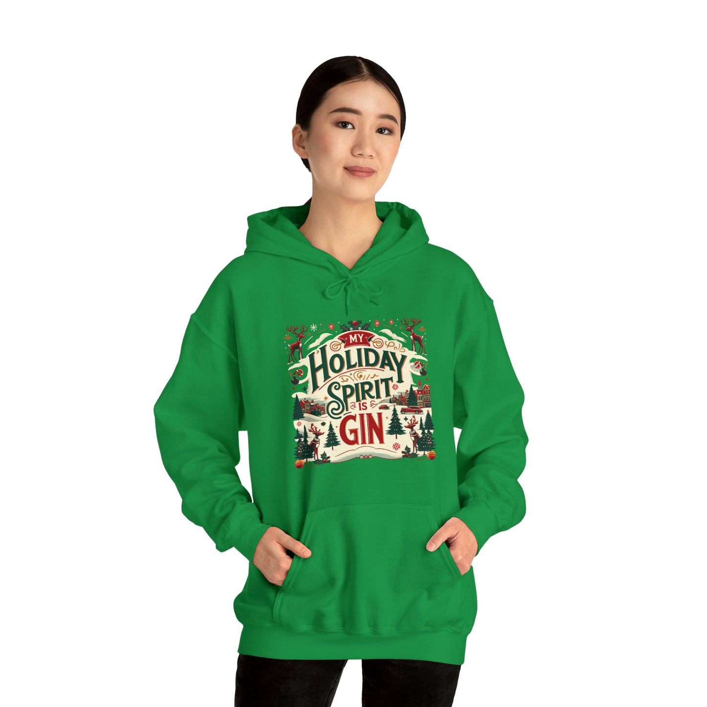 My Holiday Spirit is Gin Hooded Sweatshirt