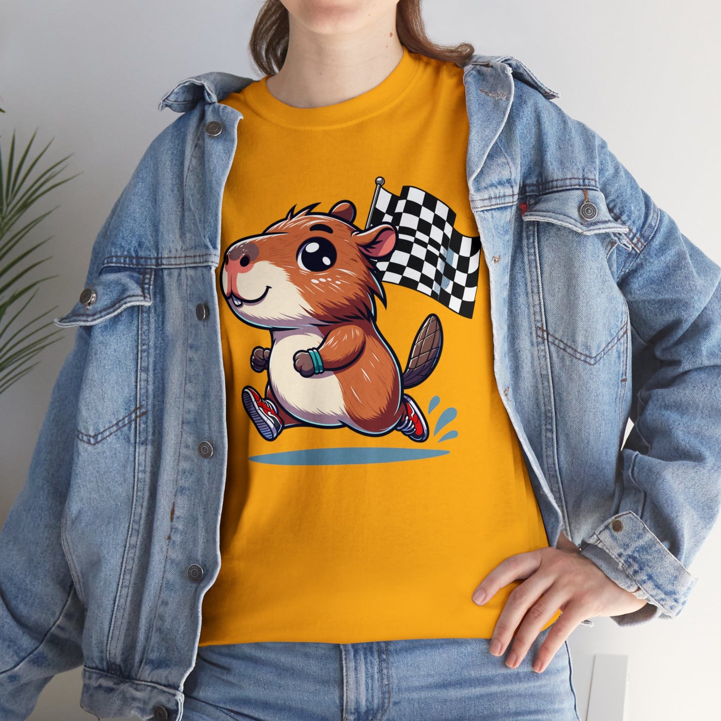 Capybara Never Did Come in Last Heavy Cotton Tee