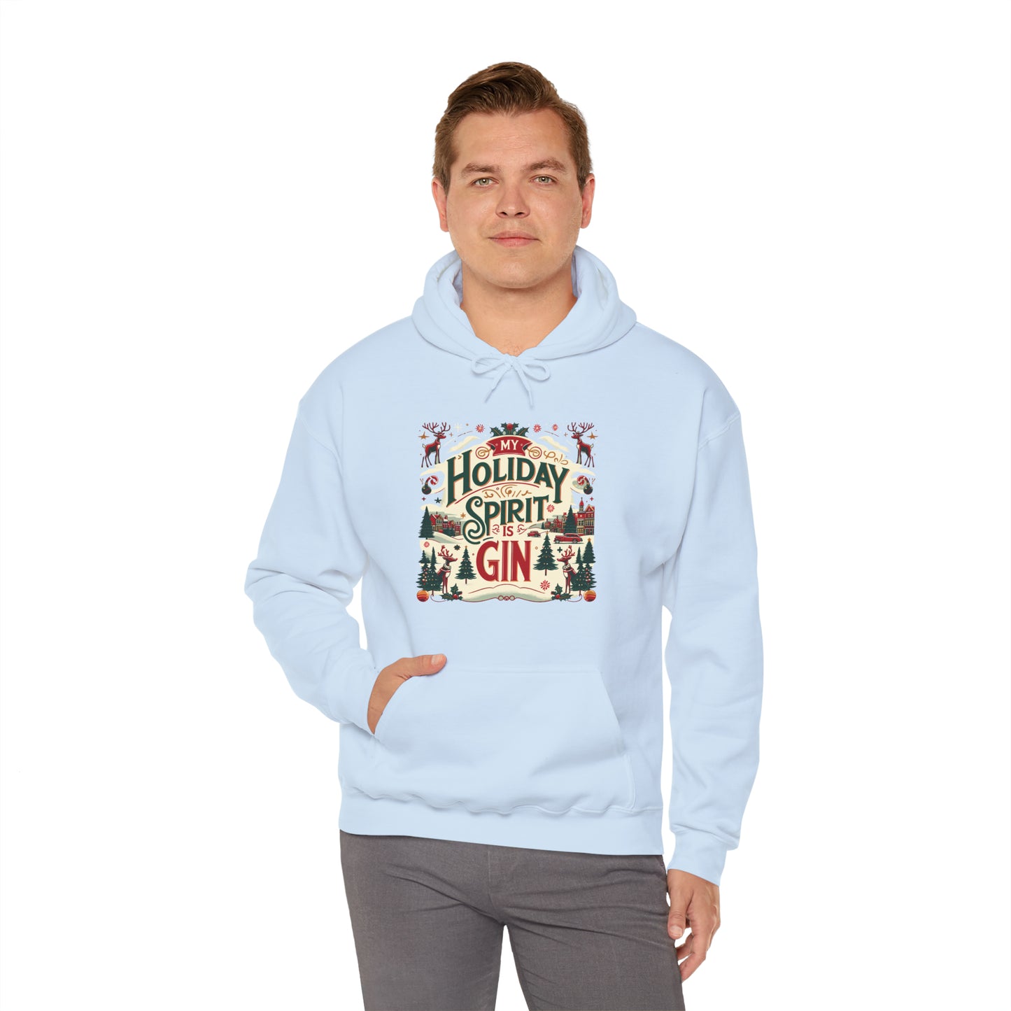 My Holiday Spirit is Gin Hooded Sweatshirt