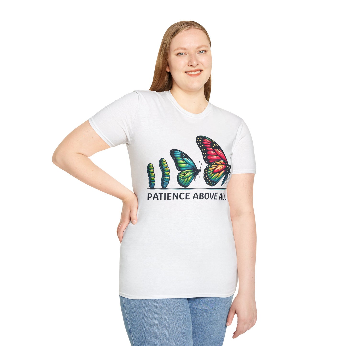 Patience Above All Butterfly Softstyle T-Shirt