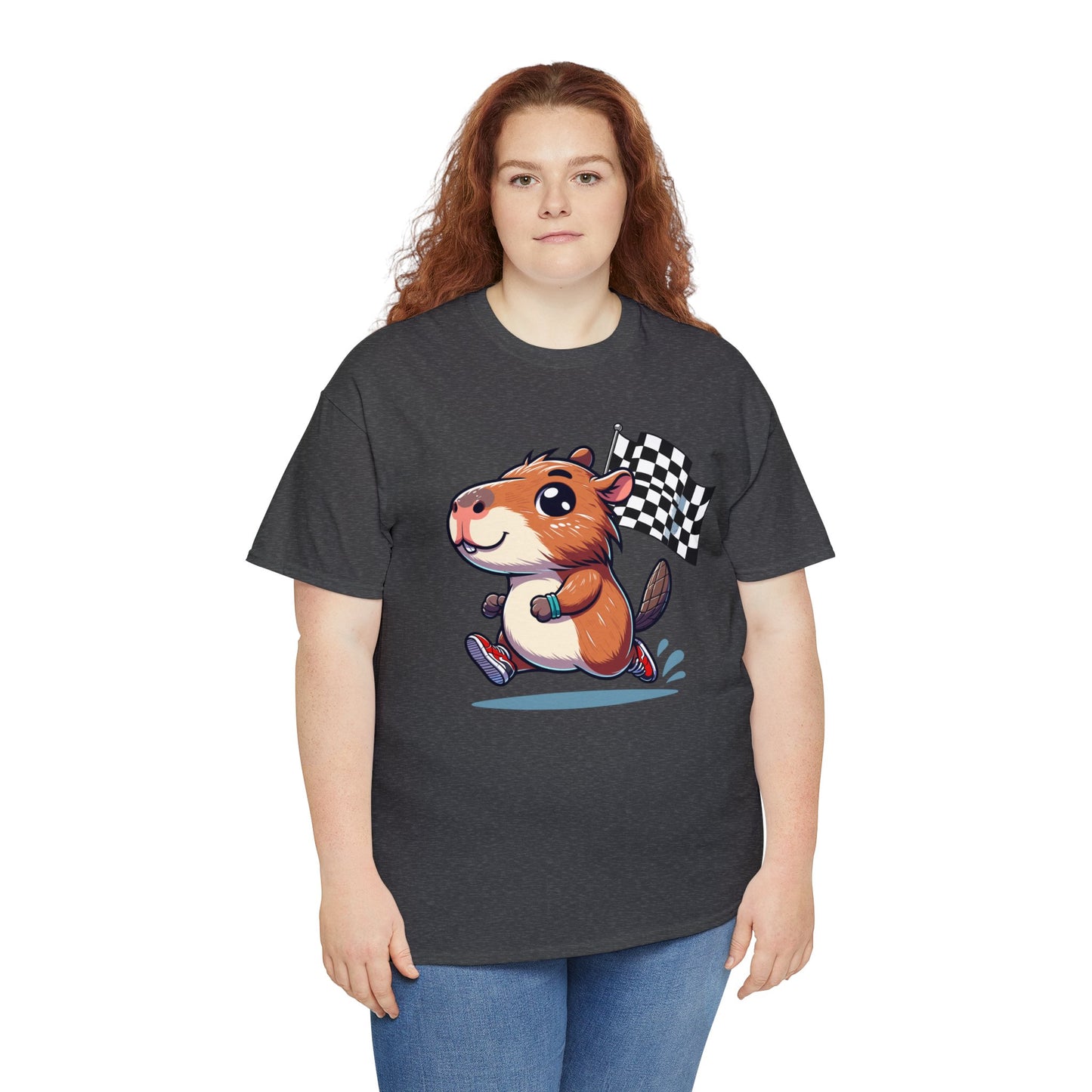 Capybara Never Did Come in Last Heavy Cotton Tee