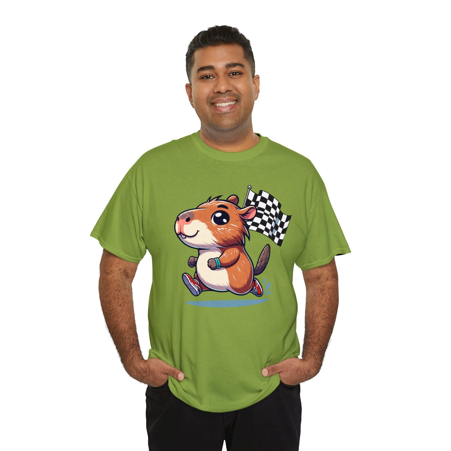 Capybara Never Did Come in Last Heavy Cotton Tee