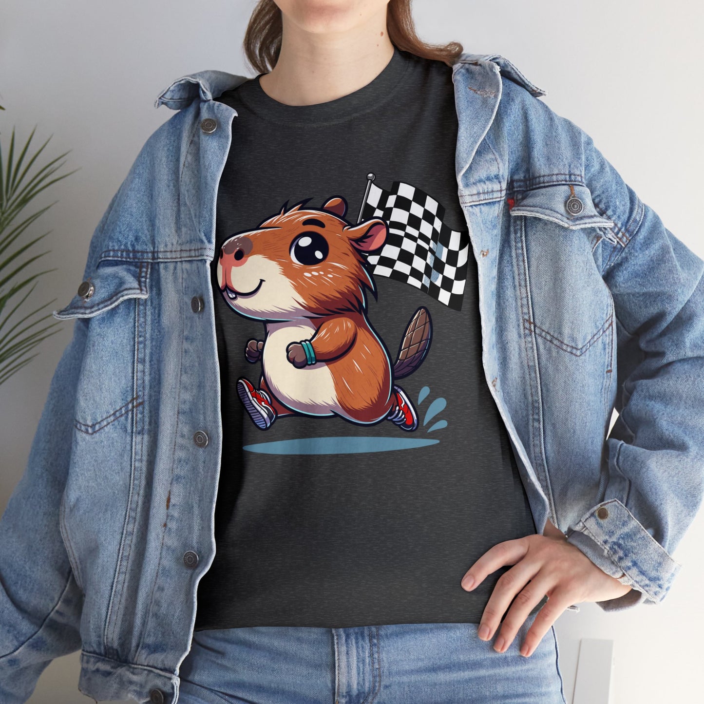 Capybara Never Did Come in Last Heavy Cotton Tee