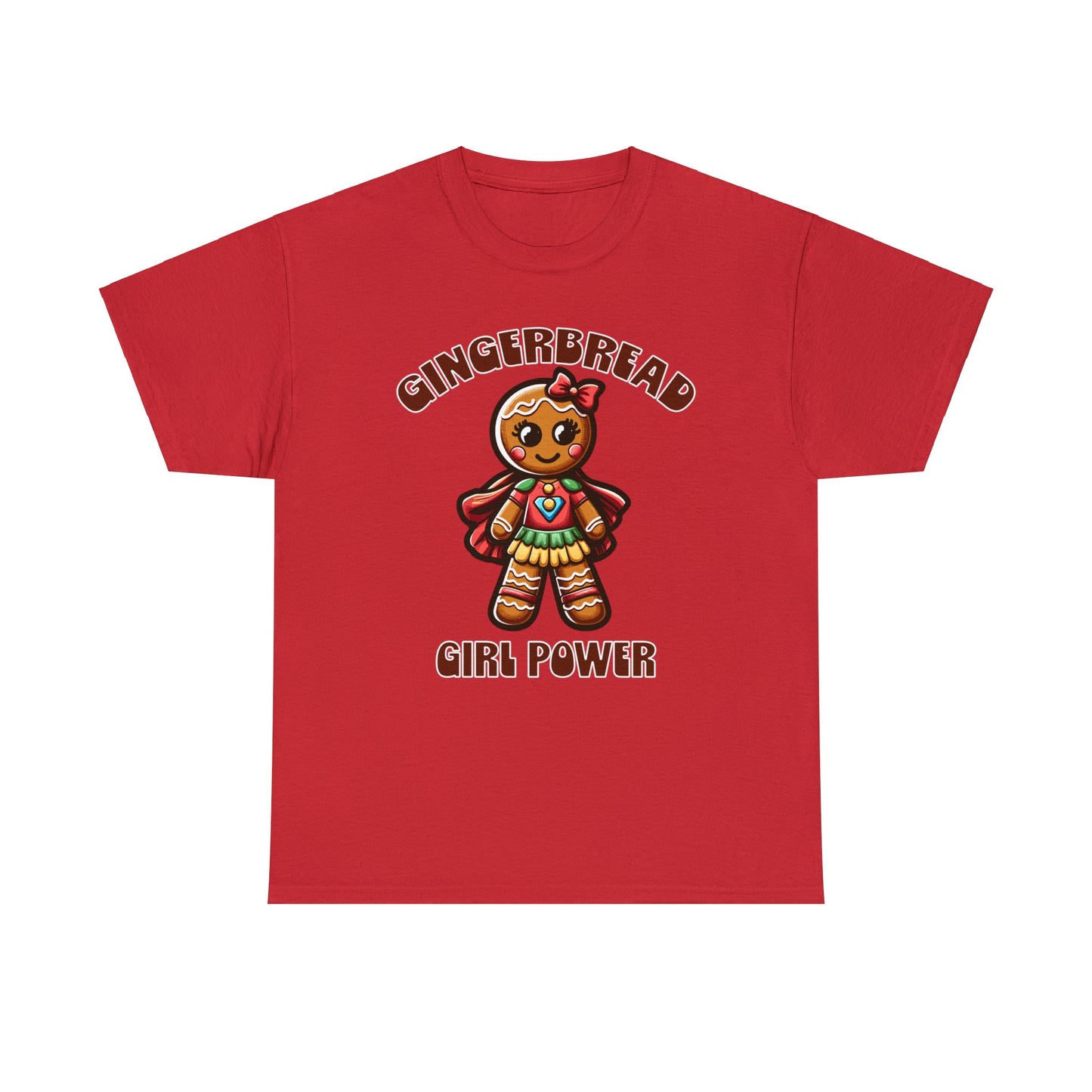 Gingerbread Girl Power Cotton T-Shirt