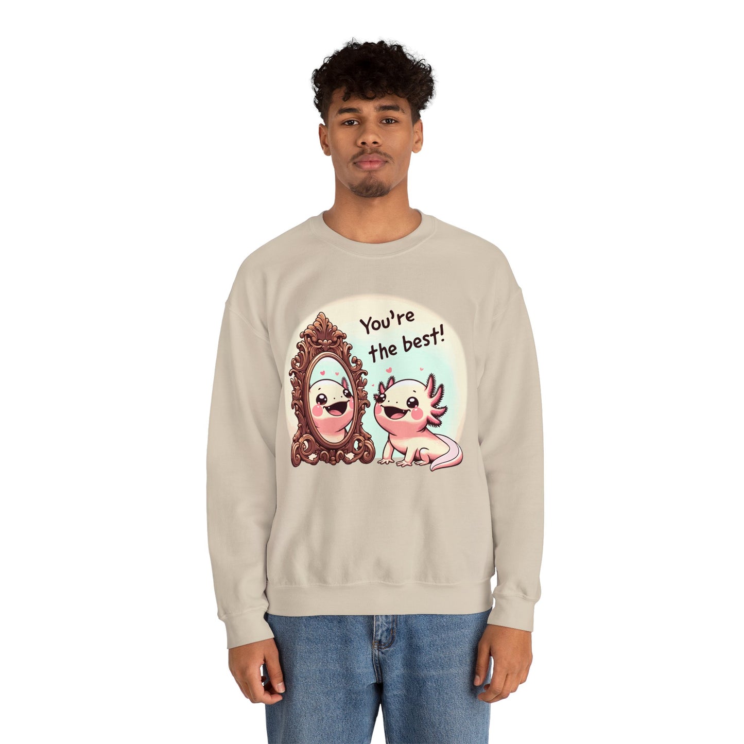 Axolotl You're the Best Crewneck Sweatshirt