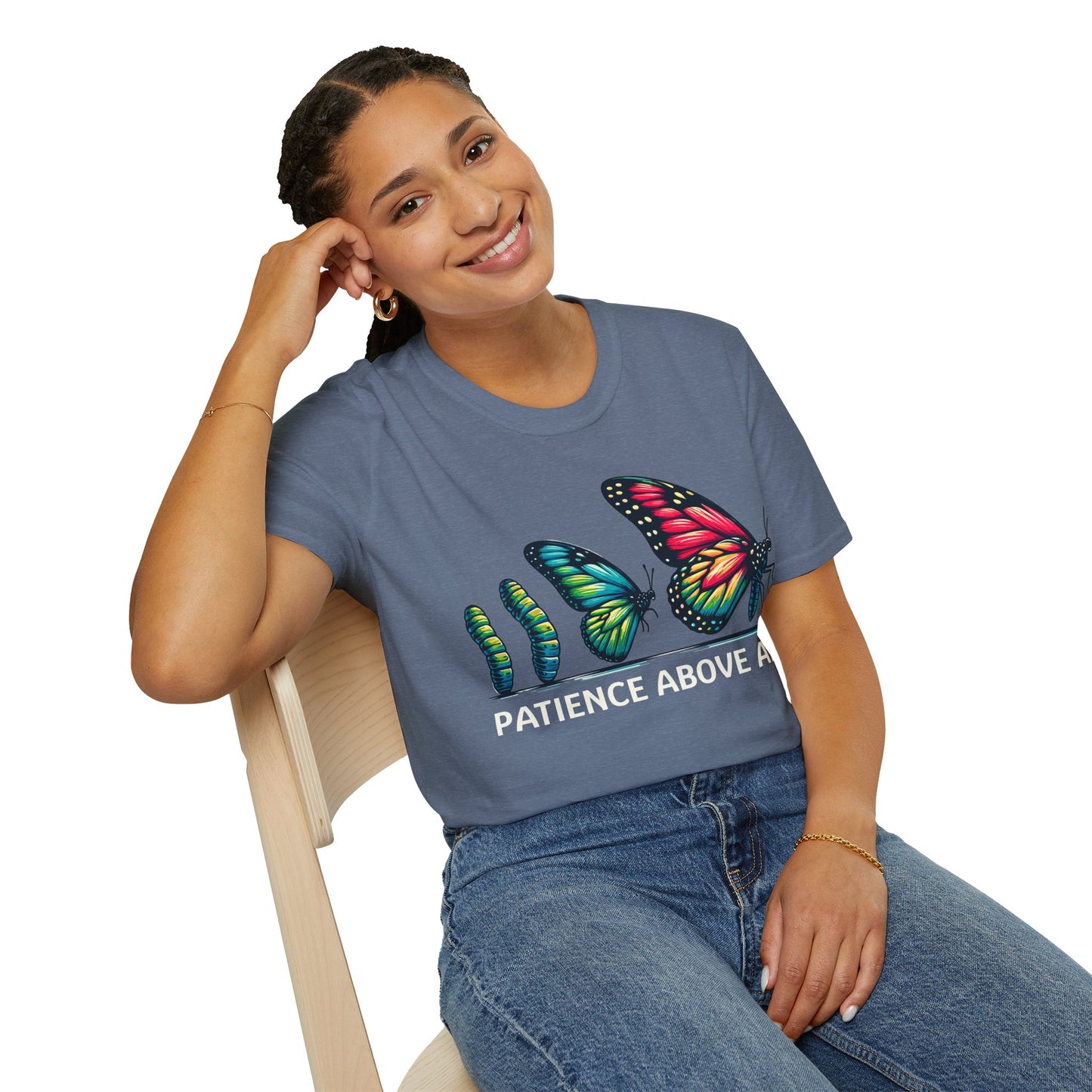 Patience Above All Butterfly Softstyle T-Shirt