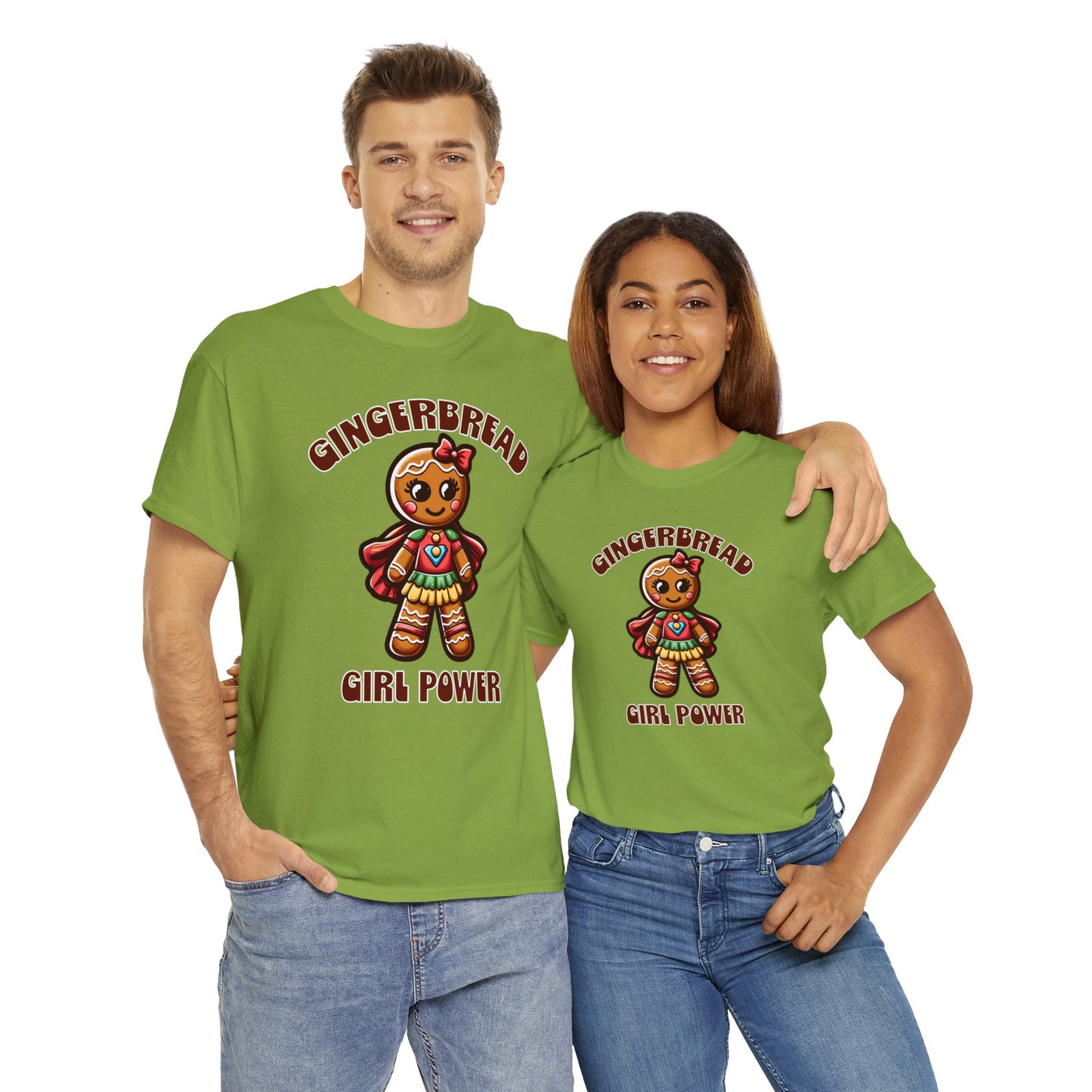 Gingerbread Girl Power Cotton T-Shirt