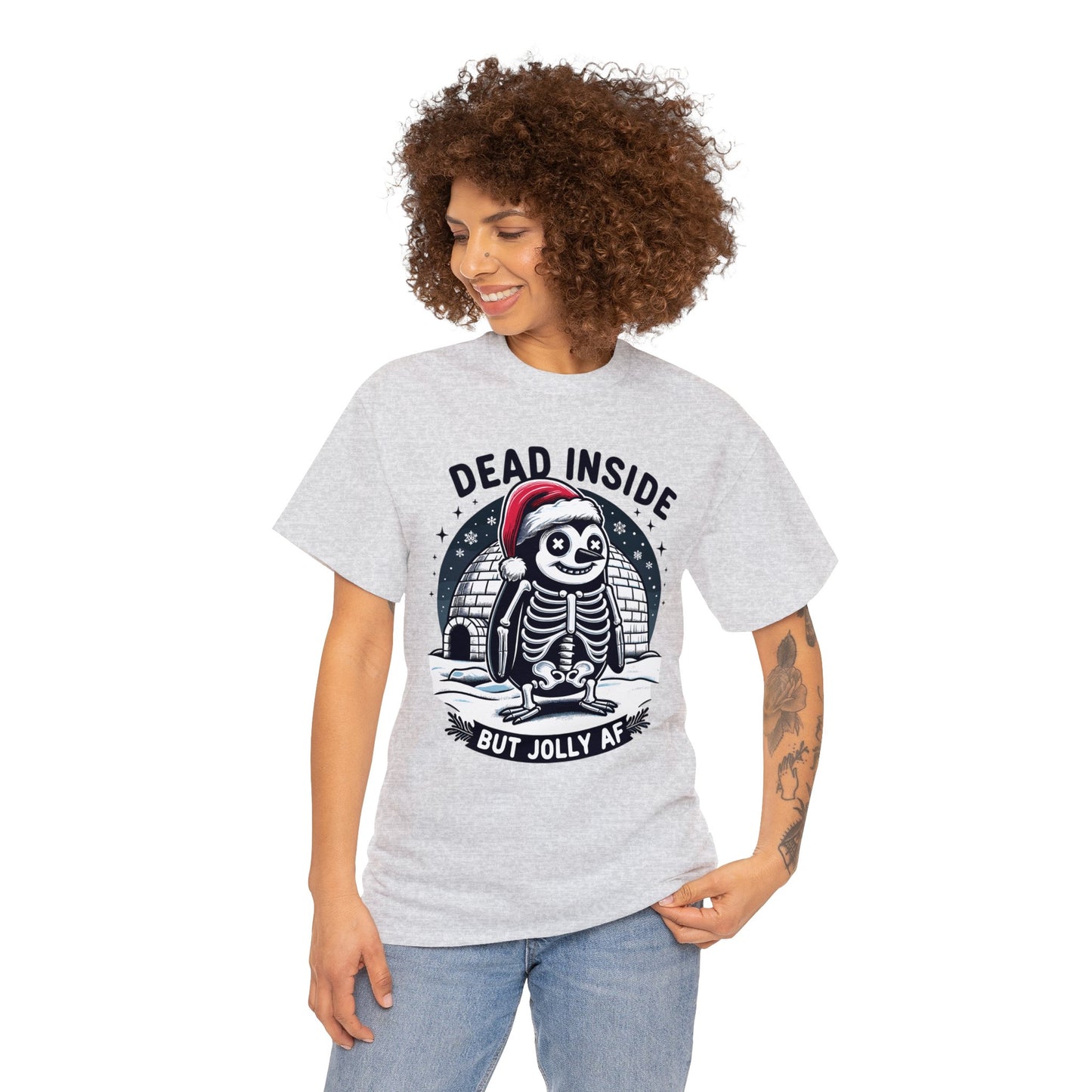 Jolly AF Penguin Unisex Heavy Cotton Tee