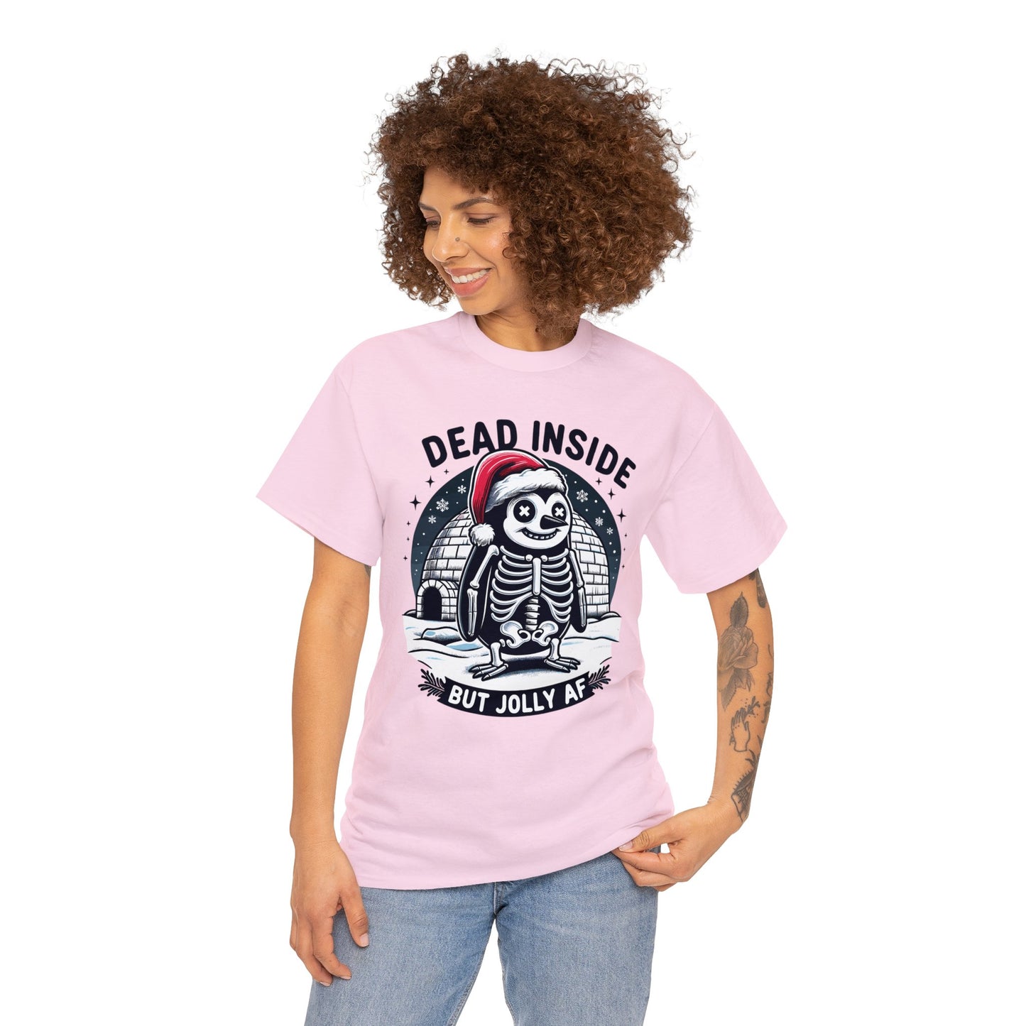 Jolly AF Penguin Unisex Heavy Cotton Tee